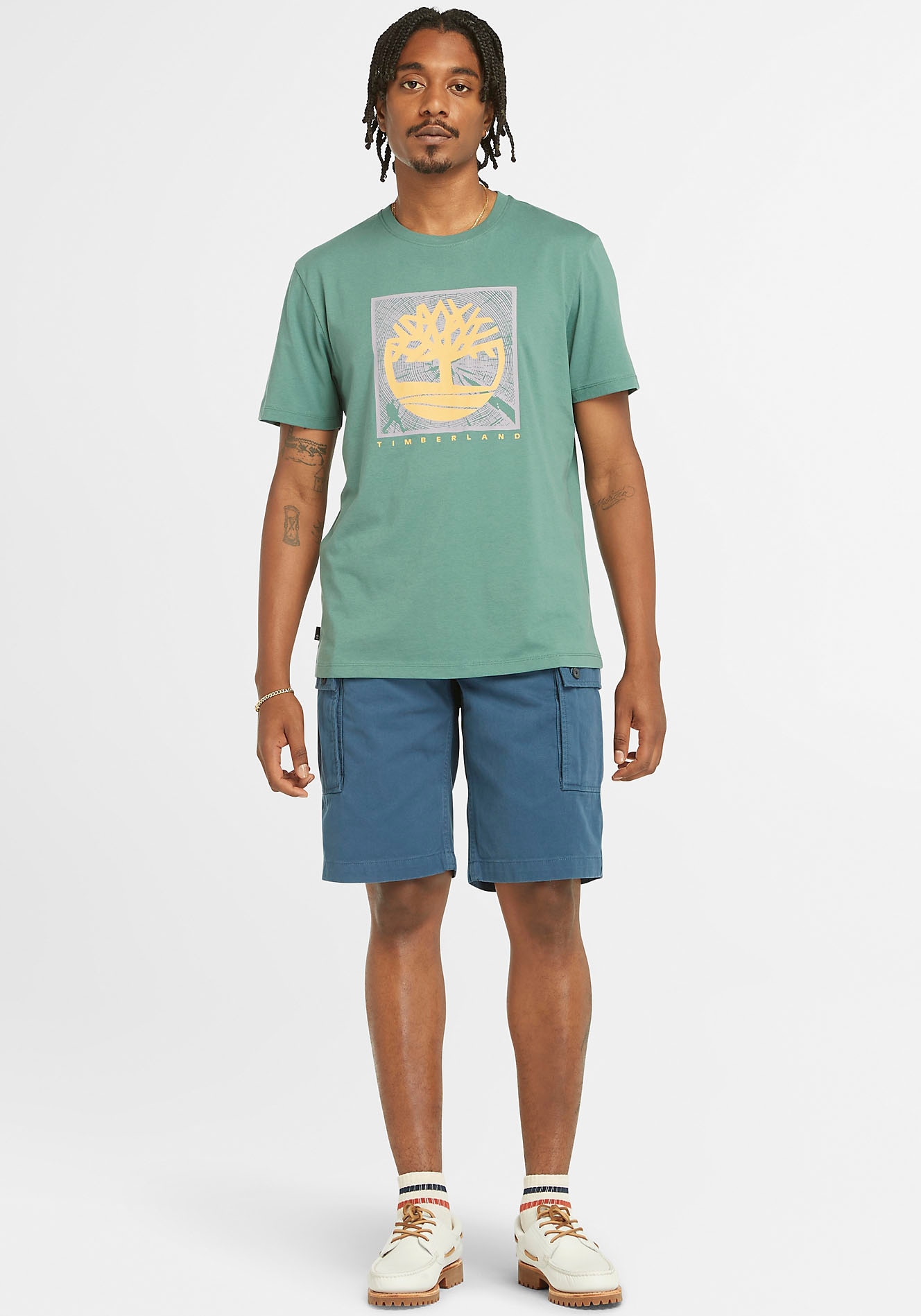 Timberland T-Shirt »Short Sleeve Front Graphic Tee«, in grossen Grössen