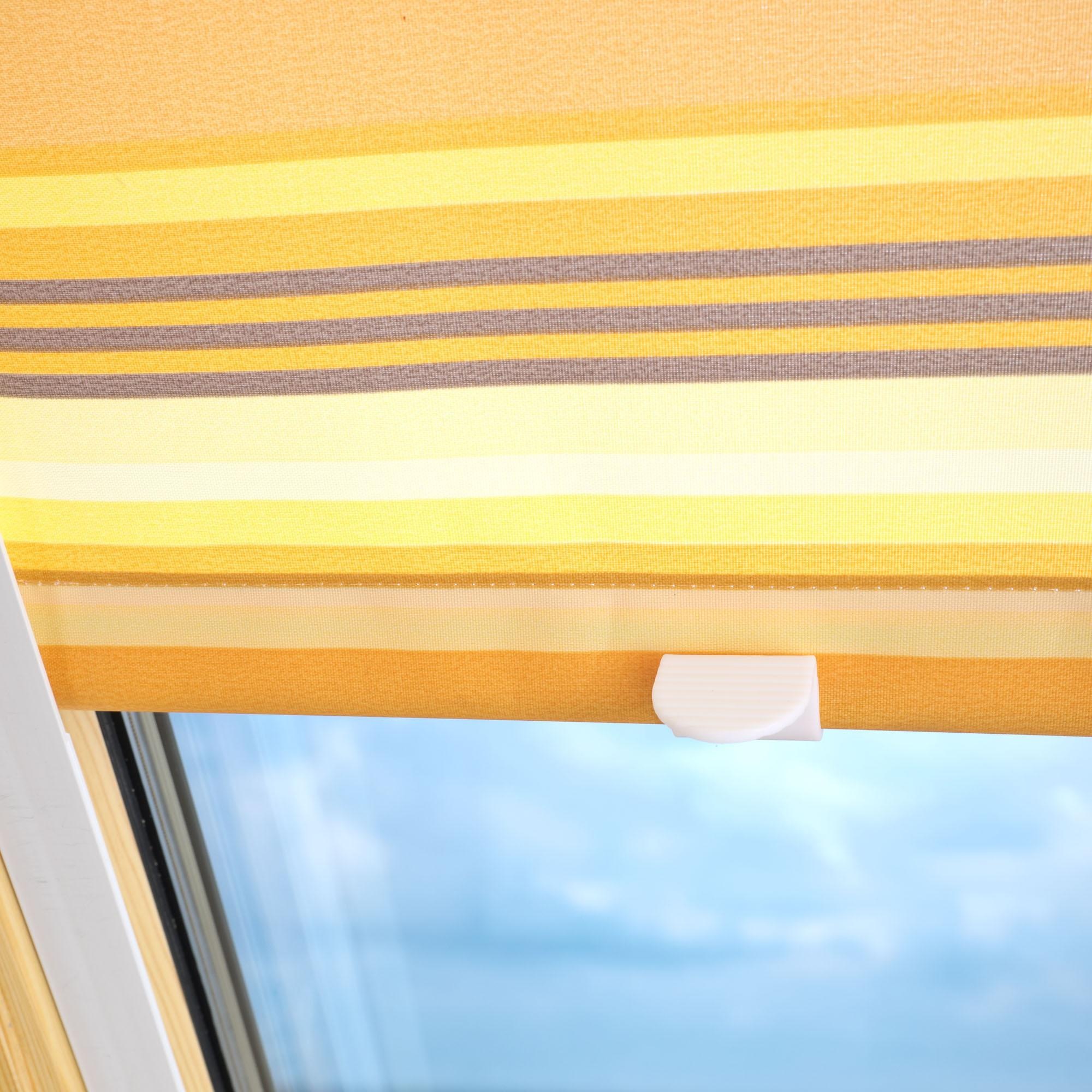 Liedeco Dachfensterrollo »Dekor«, Lichtschutz, in Führungsschienen, Dachfensterrollo Dekor