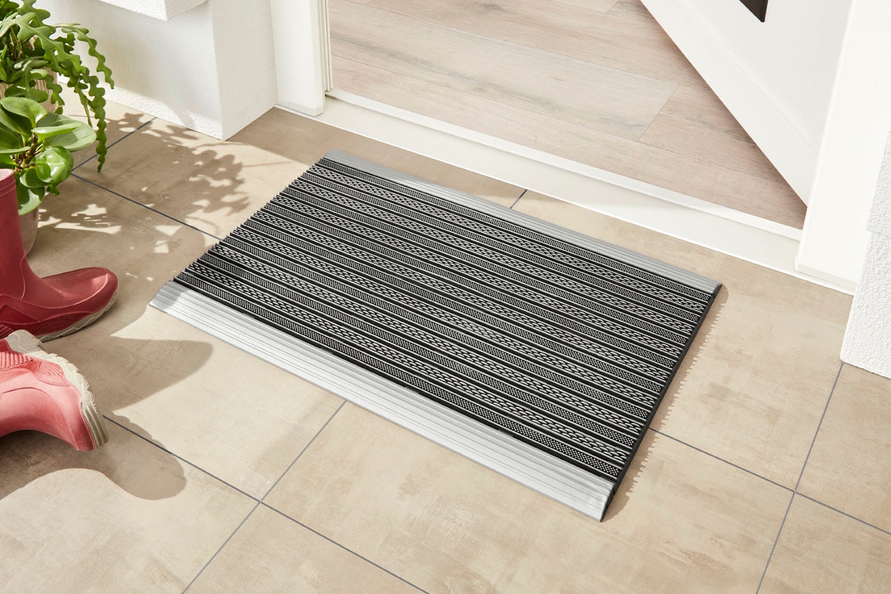 Home2Fashion Fussmatte »PureClean«, rechteckig, 12 mm Höhe, Schmutzfangmatte, High Standard Outdoor-Indoor-Funktion, robust