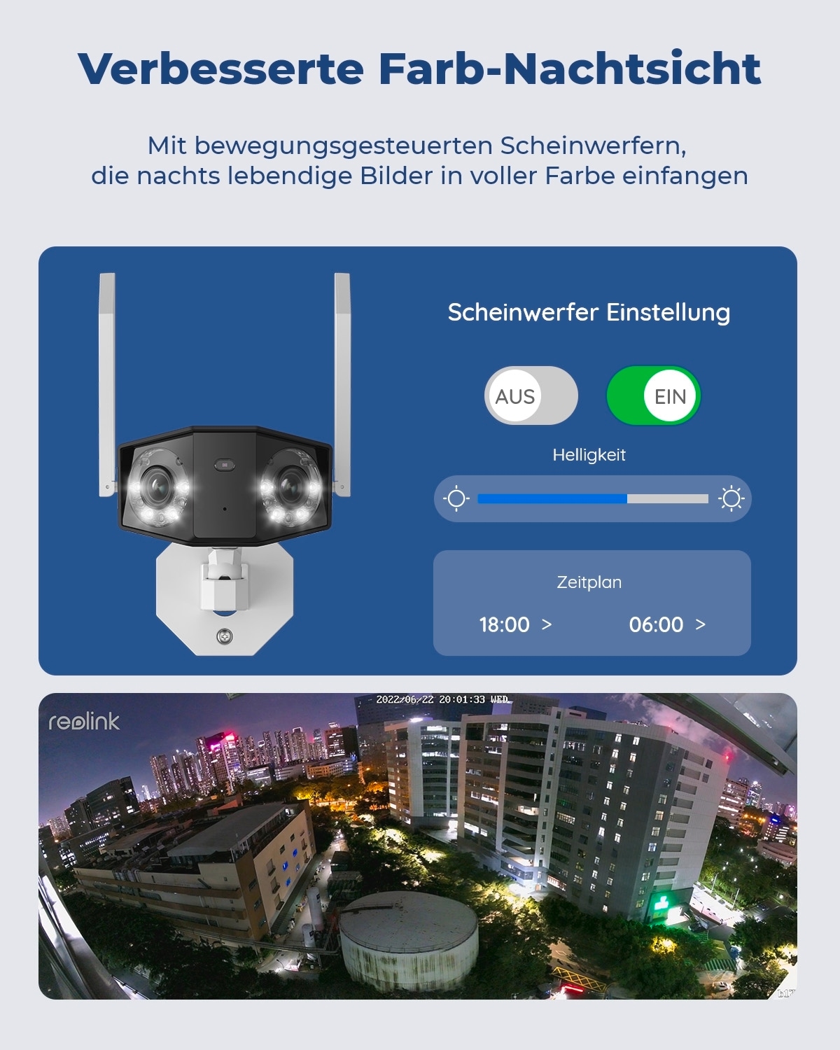 Überwachungskamera »Duo Series W730 WiFi-Outdoor«, Aussenbereich