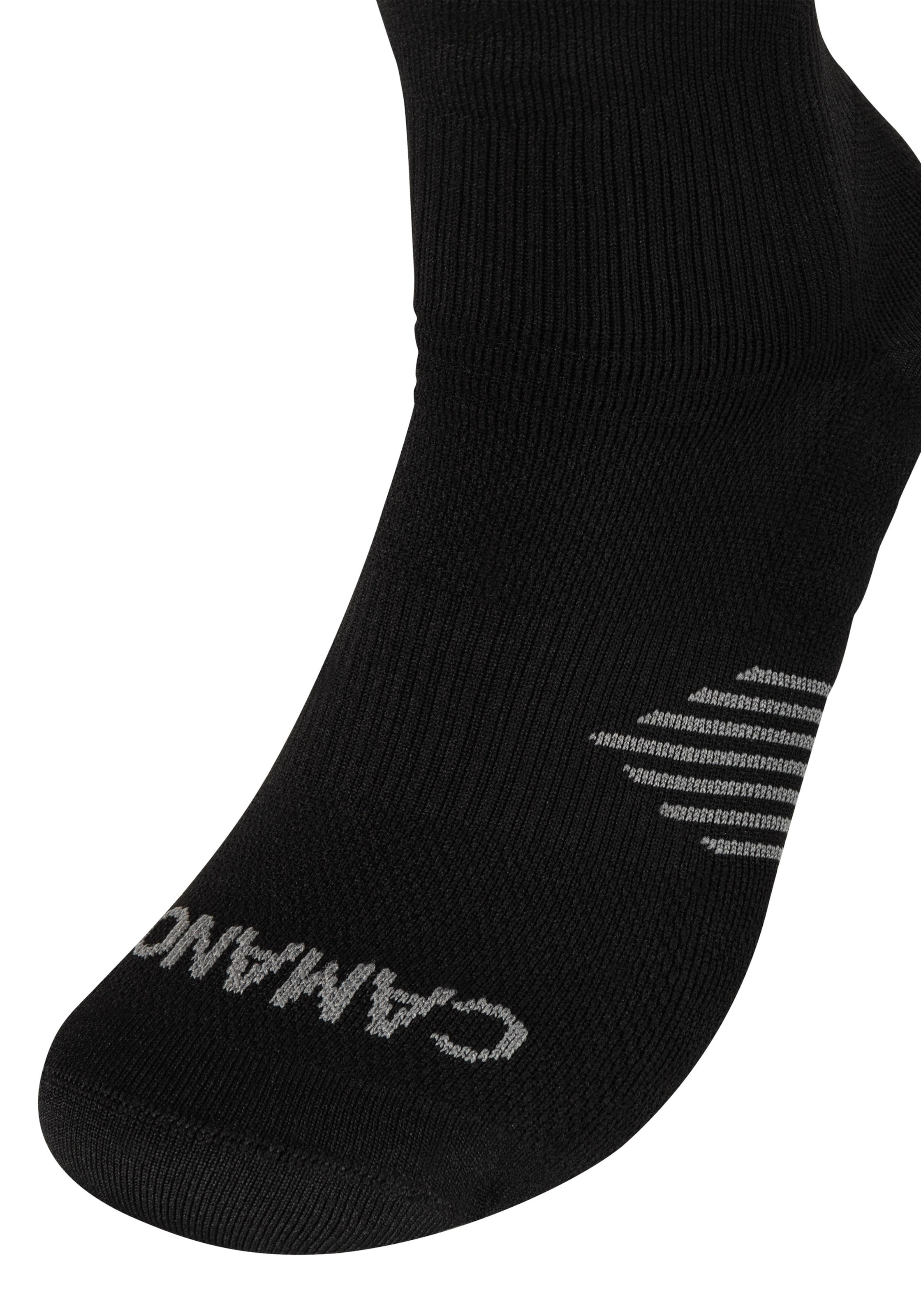 Camano Kurzsocken »function«, (4 Paar), Performance, Multi Sportsocken, Fussgewölbe-Stütze, gepolsterte Sohle