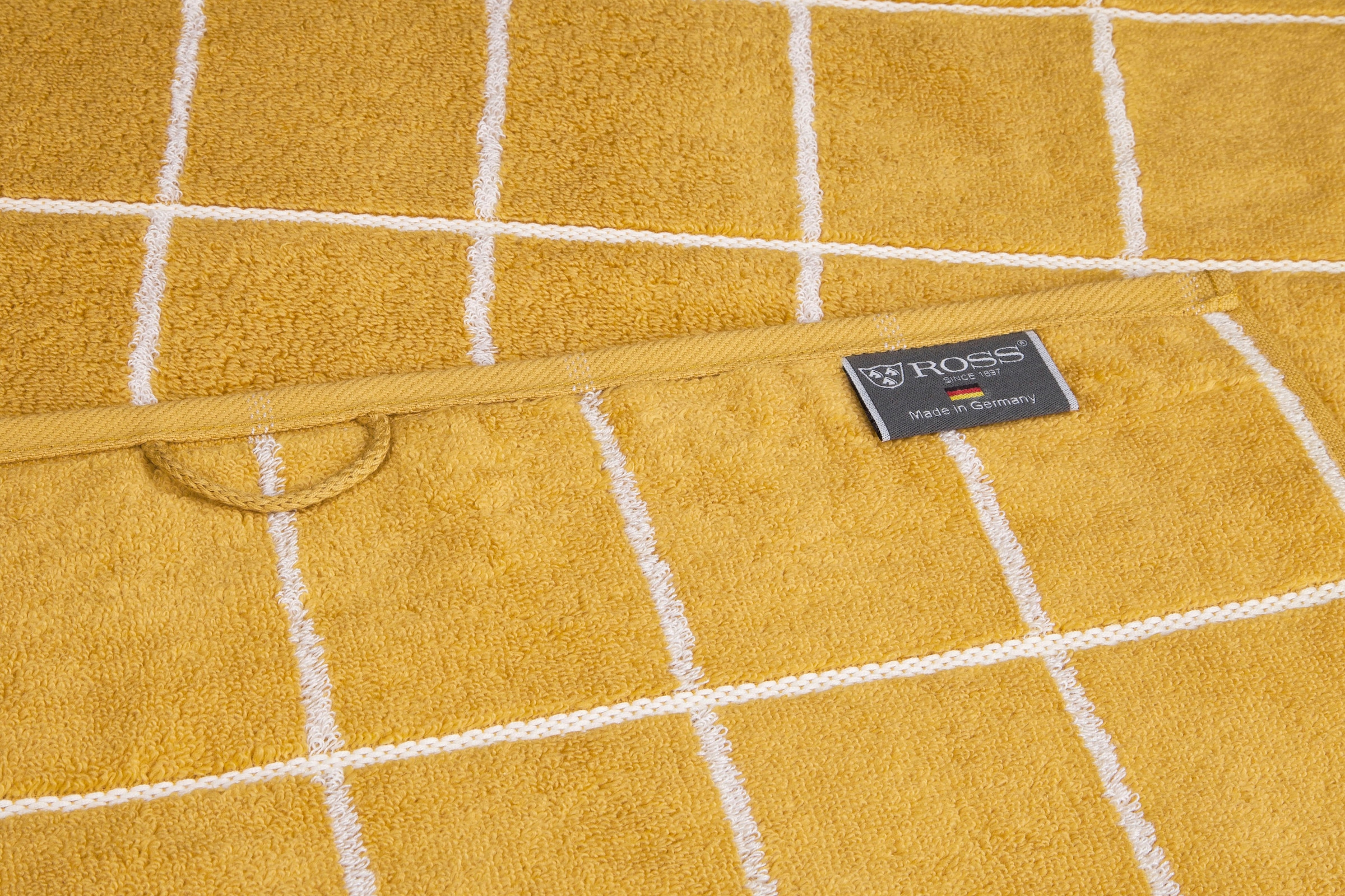 ROSS Handtücher »Cashmere Überkaro«, (2 St.), 100% Baumwolle, kariert, in modischen Karo Farben