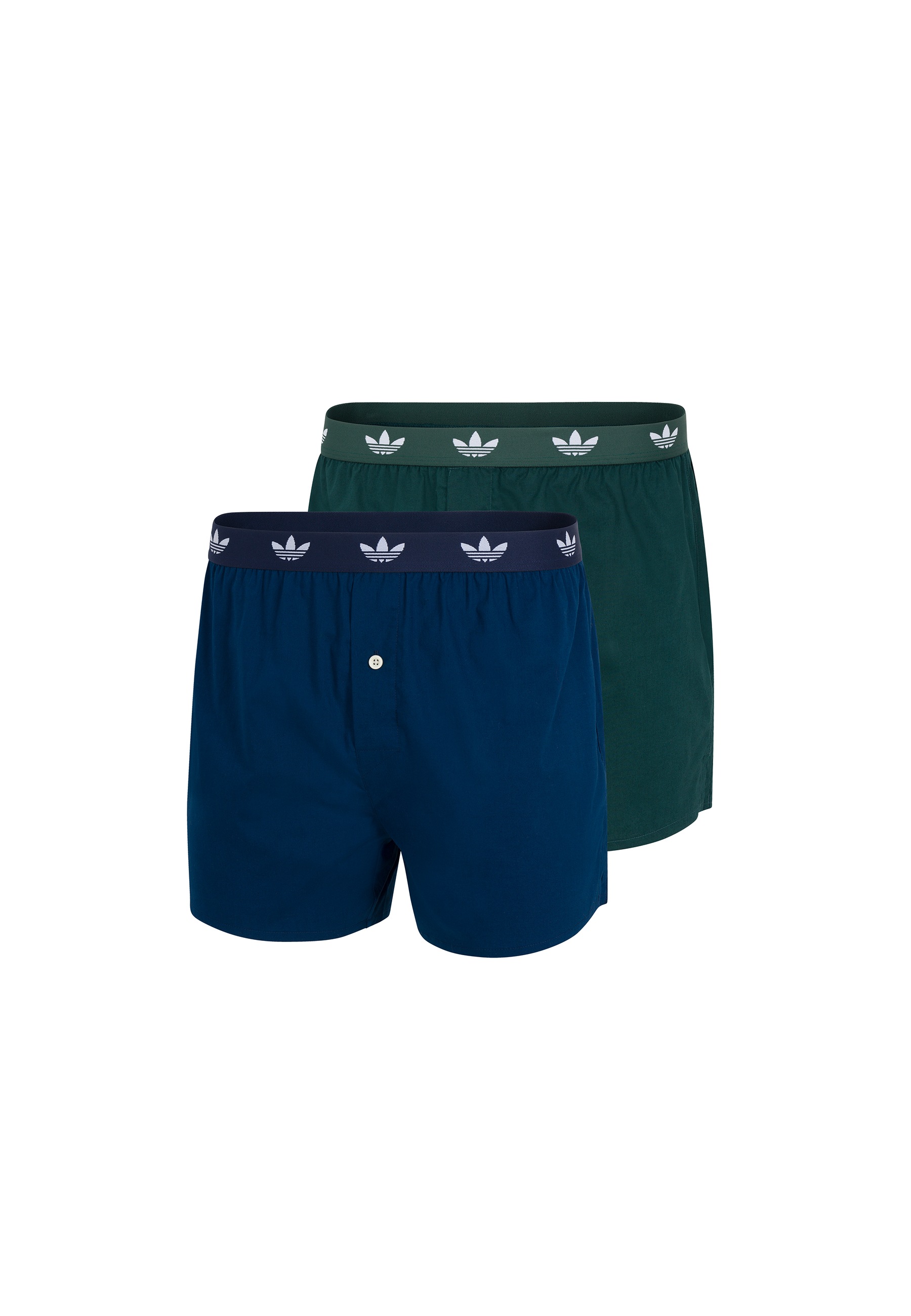 adidas Originals Webboxer »Comfort Cotton Woven« 2er Pack, Baumwolle, weit, elastischer Bund, Eingriff mit Knopf
