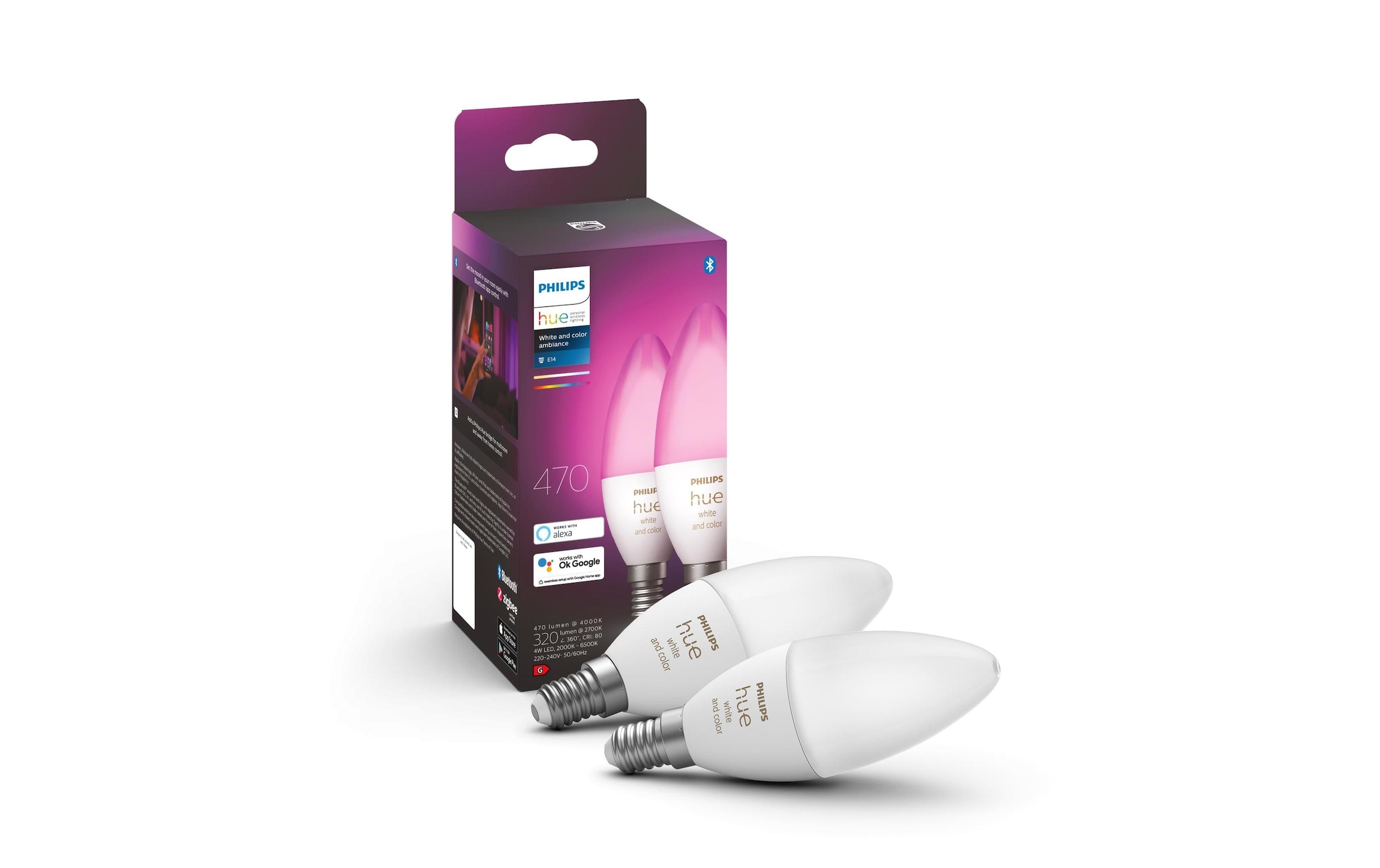 Philips Hue Spezialleuchtmittel »White & Color«, E14,...