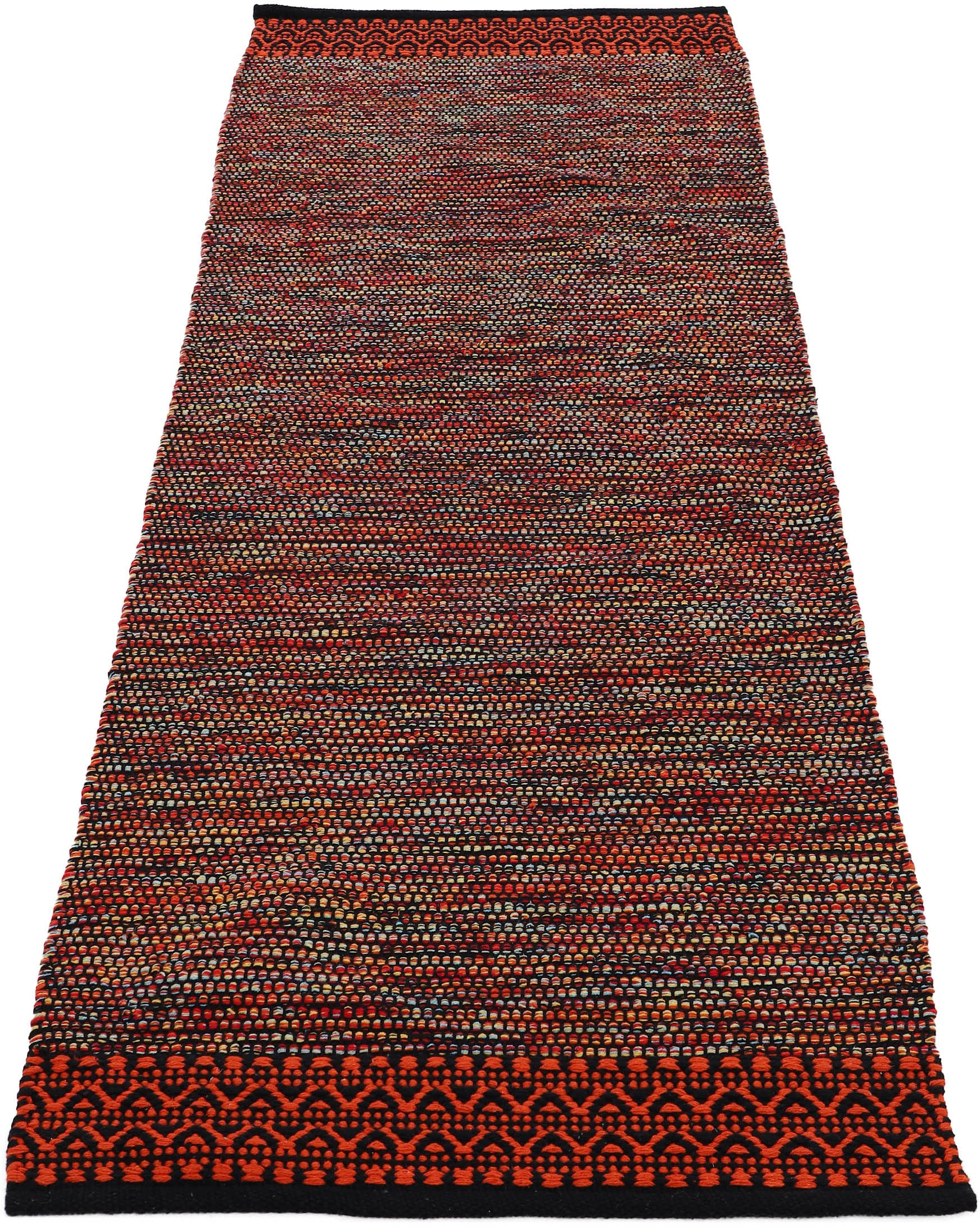 carpetfine Läufer »Kelim Mia«, rechteckig, 6 mm Höhe, Baumwolle Wendeteppich