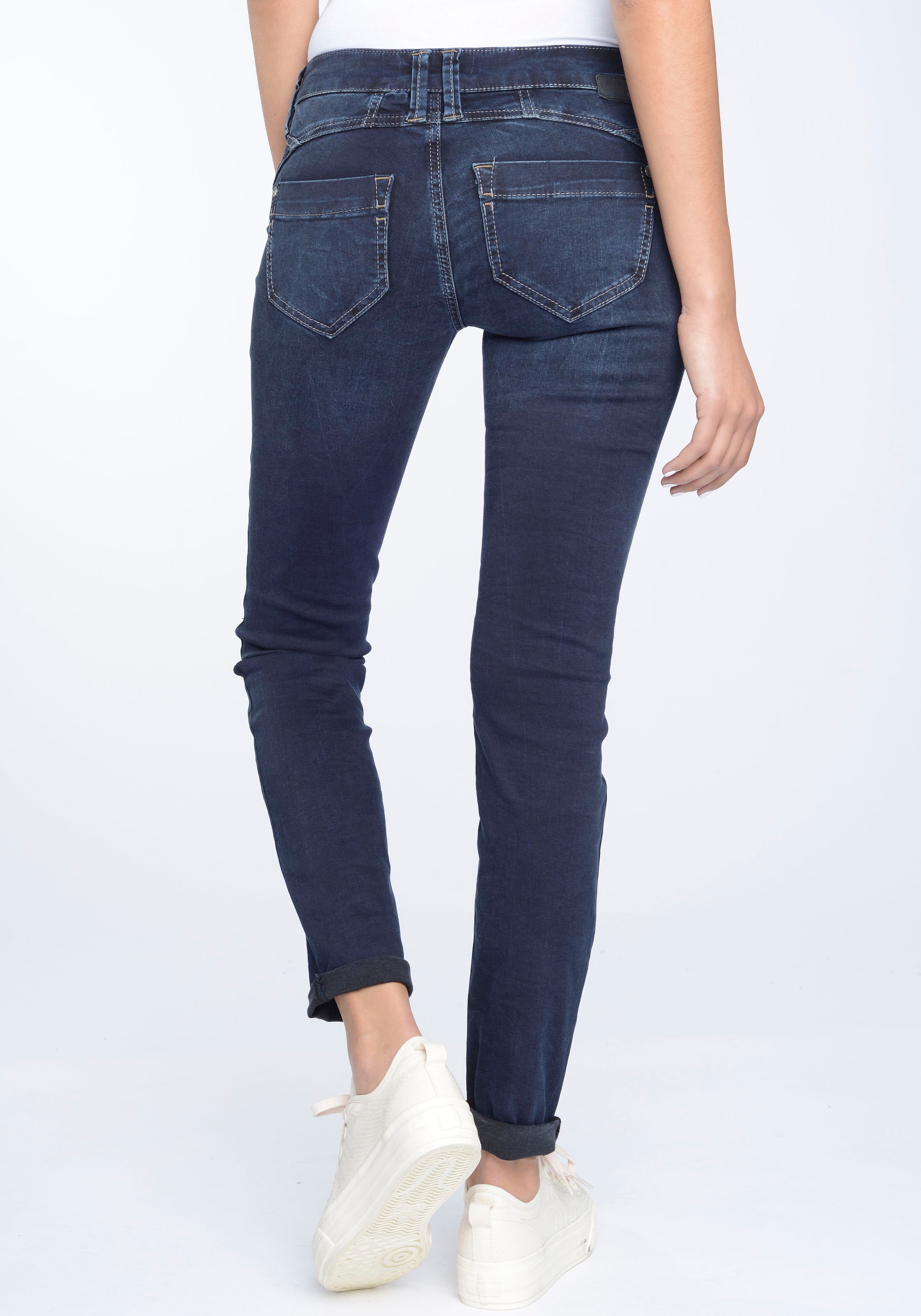 GANG Skinny-fit-Jeans »94Nena«, bei online bestellen Jelmoli-Versand in Schweiz authenischer Used-Waschung