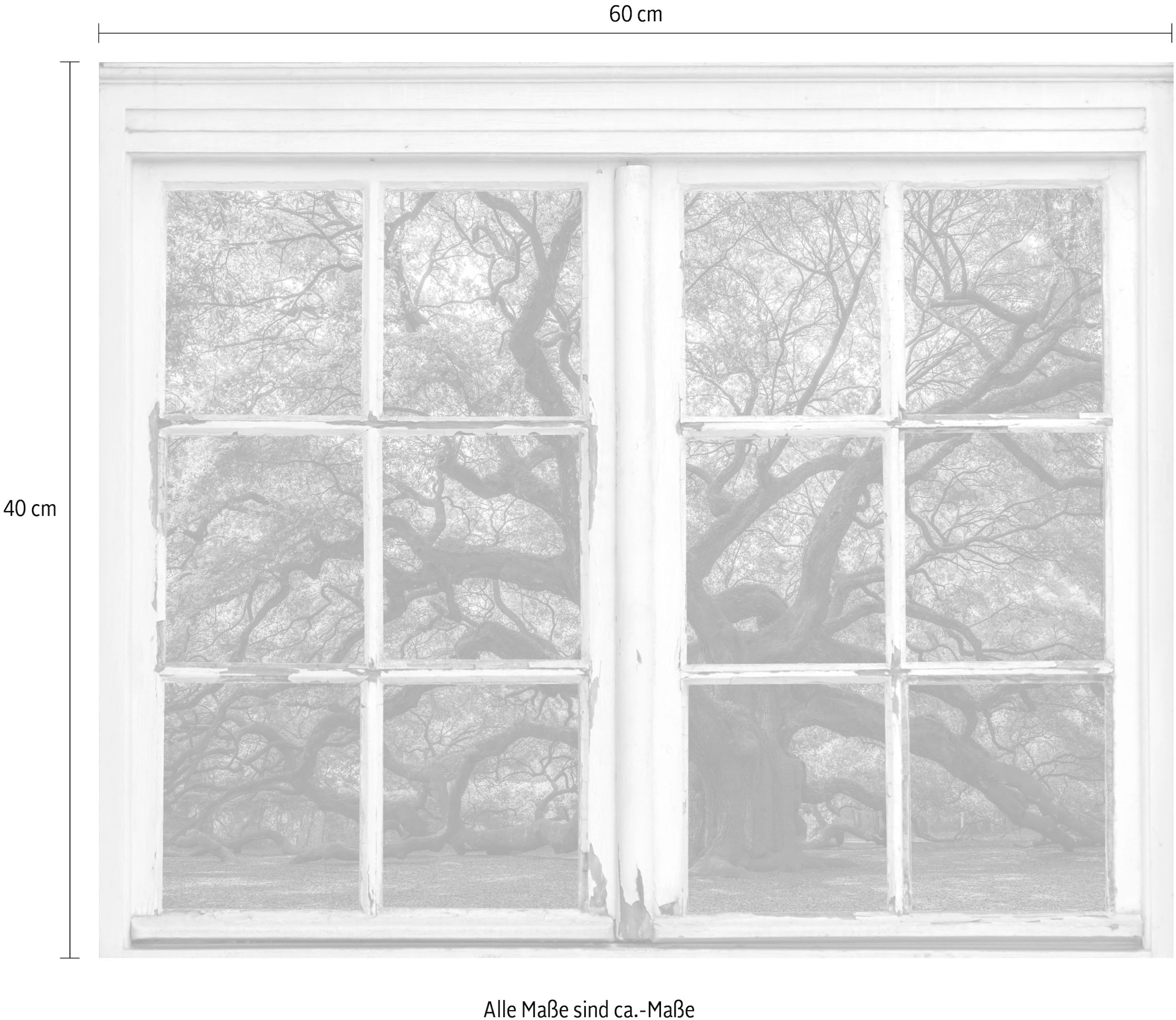 queence Wandsticker »Baum«, Wandsticker, Wandbild, selbstklebend, 3D, Fenster