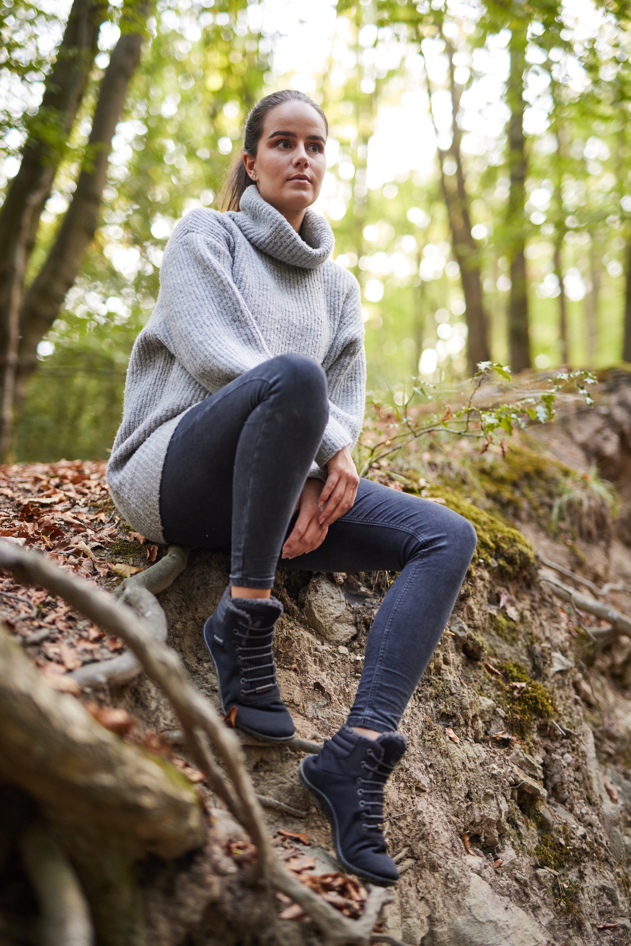 Leguano Barfussschuh »KOSMO«, Bequemschuh, Schnürboots mit einzigartiger Halbkugel-Laufsohle