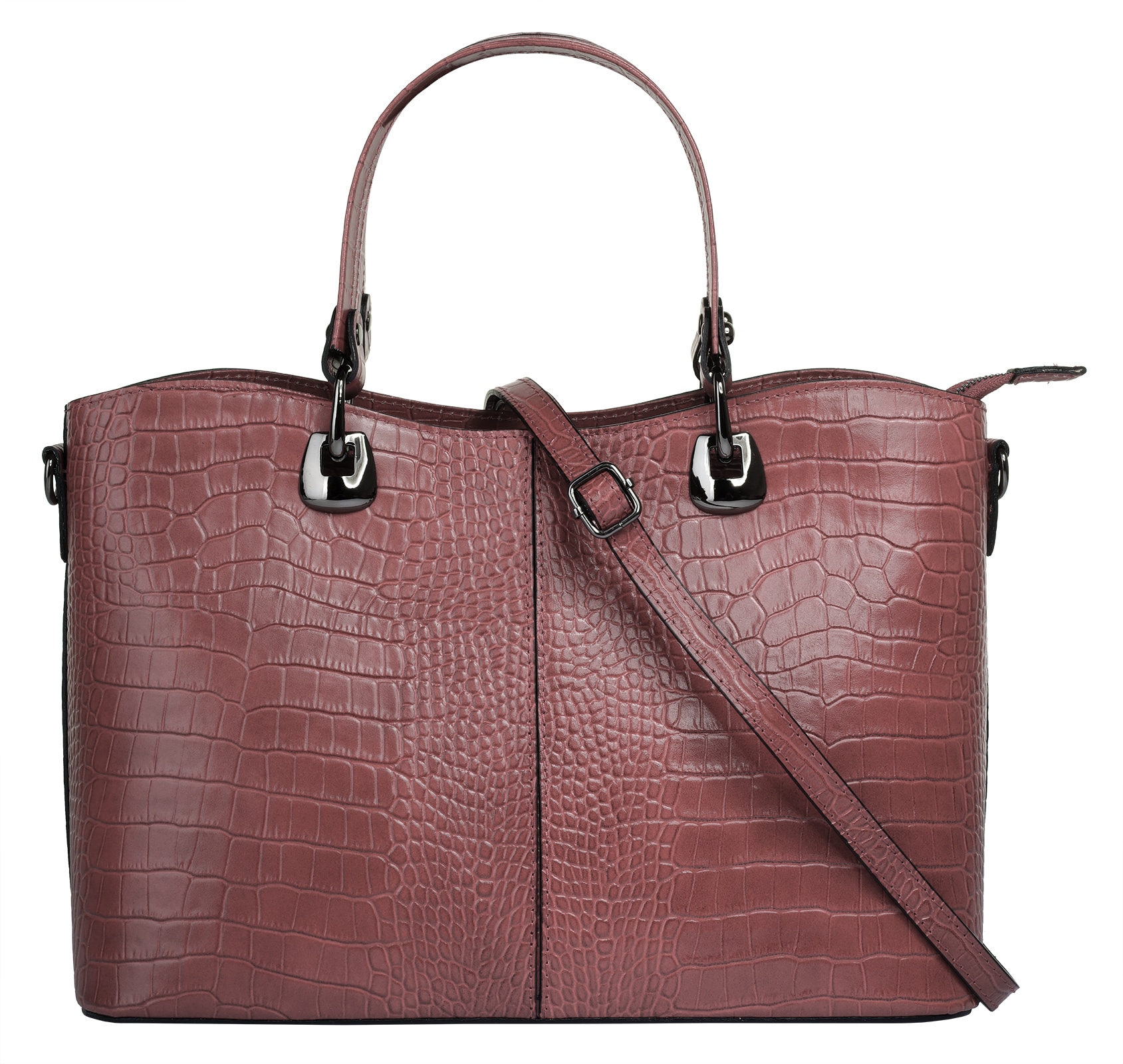 Cluty Henkeltasche echt Leder, Made in Italy