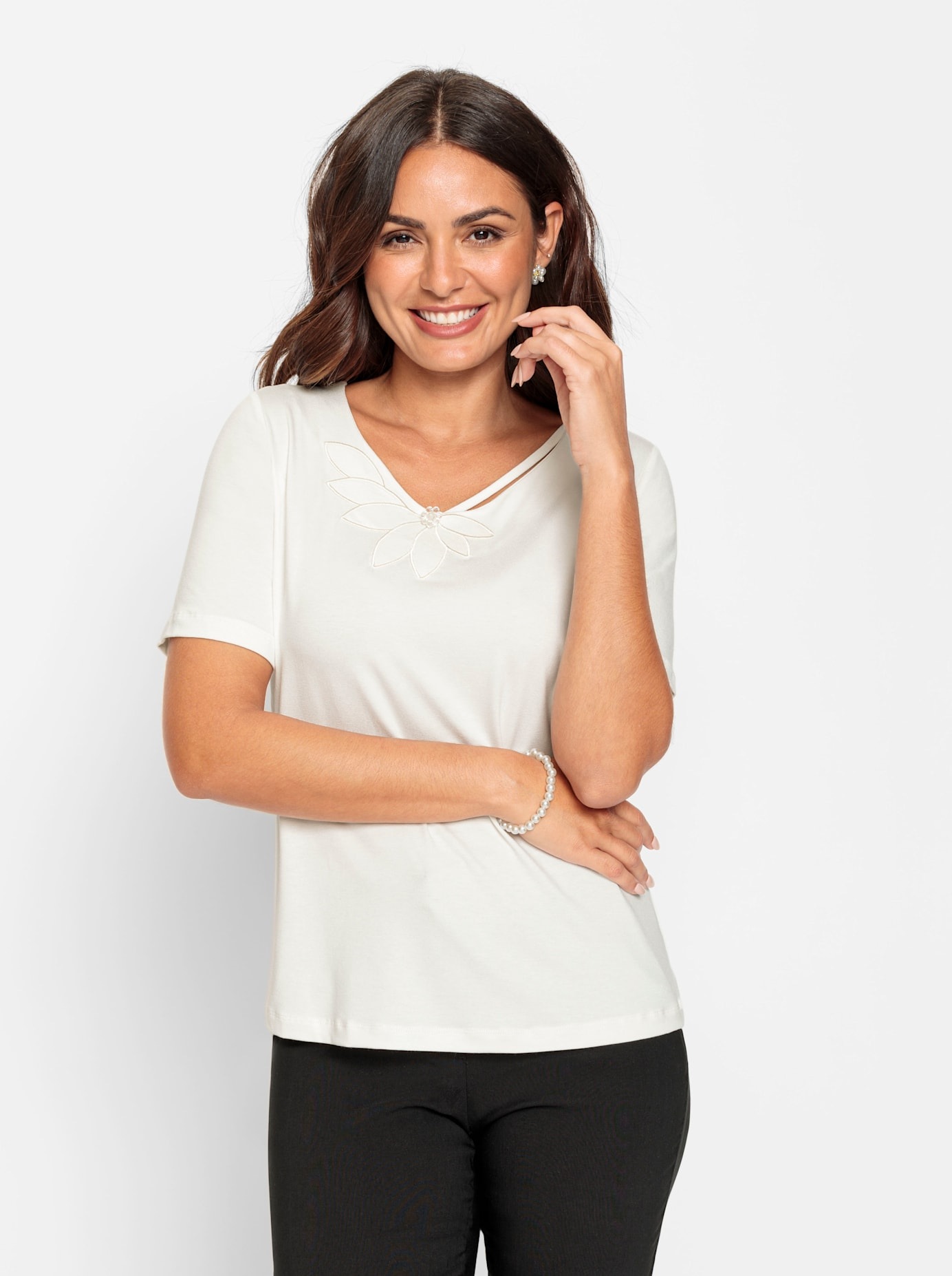 Lady Kurzarmshirt »Shirt«, (1 tlg.)