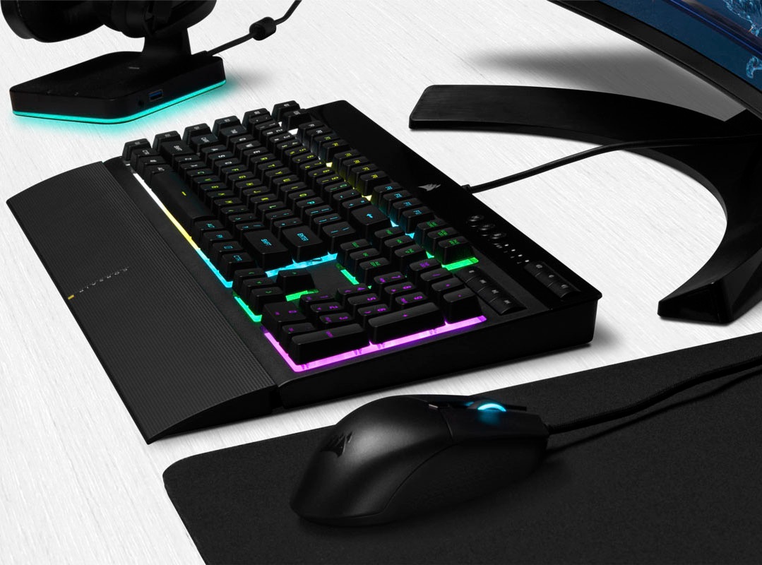 Corsair Gaming-Tastatur »K55 RGB PRO«, (Ziffernblock-USB-Anschluss-Fn-Tasten)