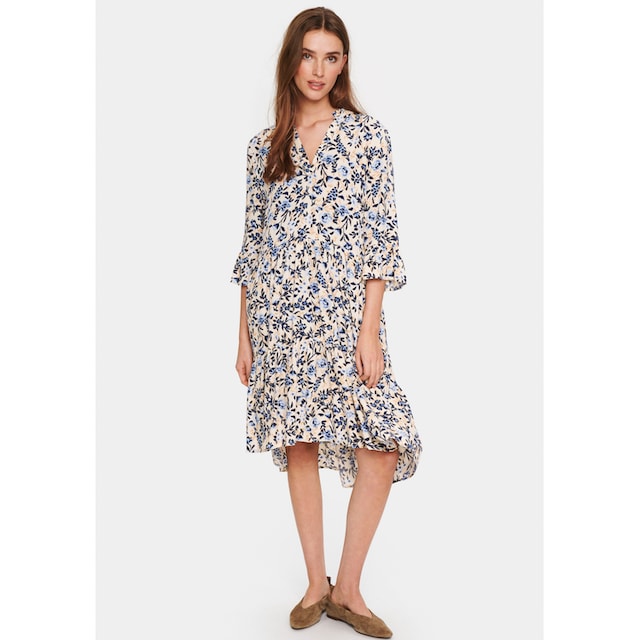 Saint Tropez Sommerkleid »EdaSZ Dress«, mit Volant und 3/4 Ärmel kaufen