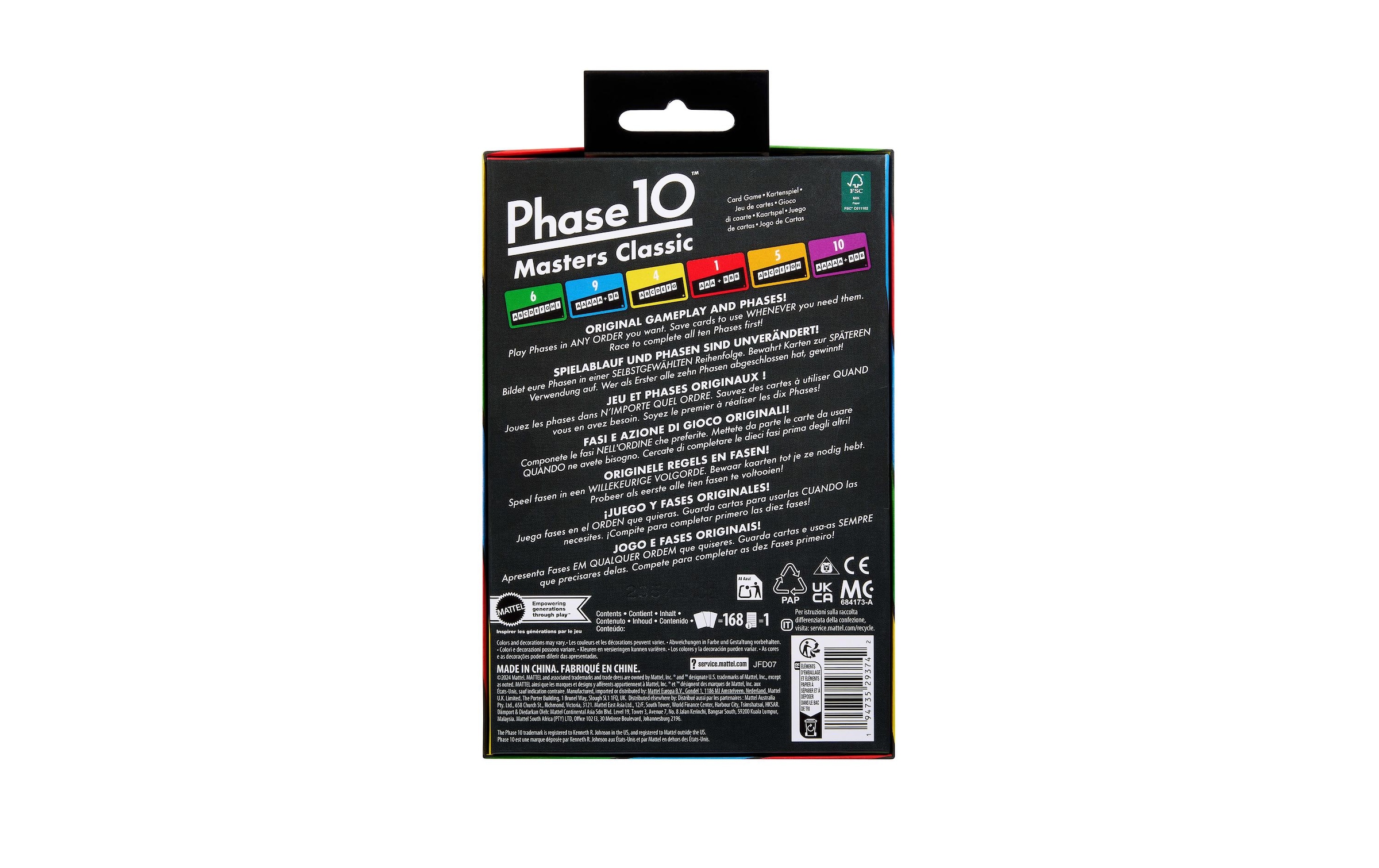 Mattel games Spiel »Phase 10 Masters Classic«