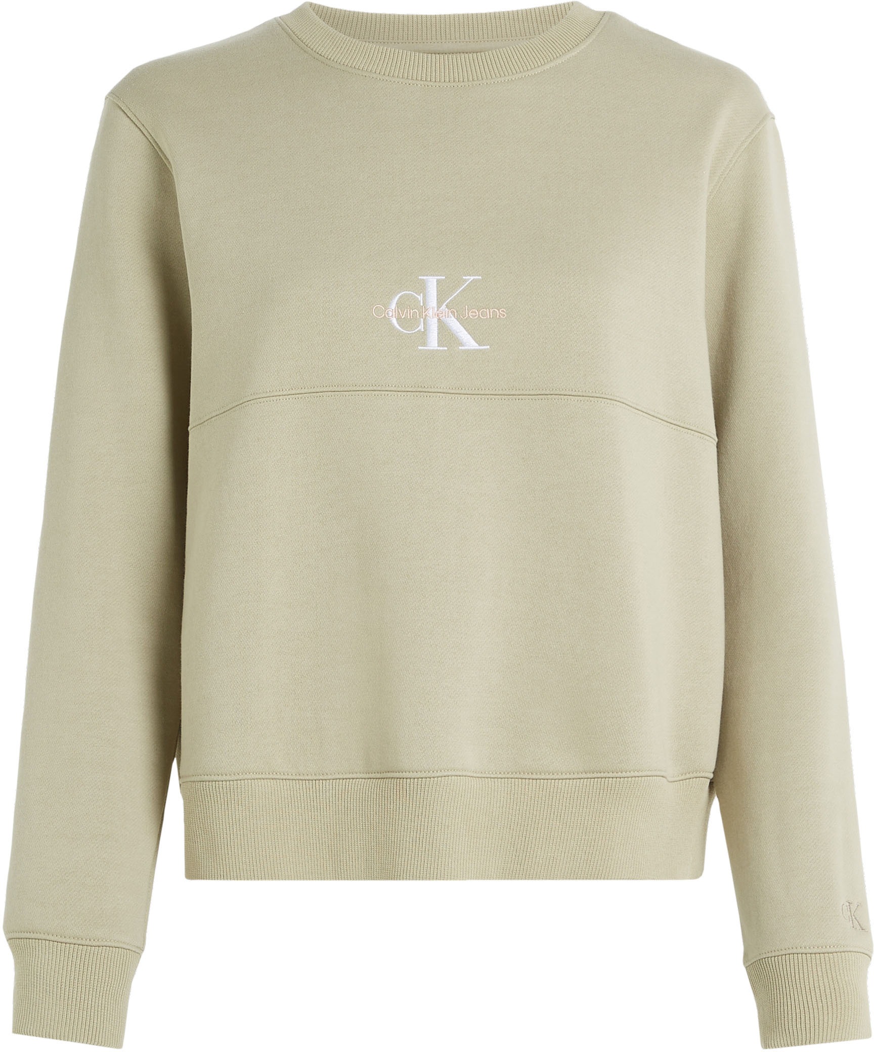 Calvin Klein Jeans Sweatshirt LOGO bestellen | Teilungsnaht online Jelmoli-Versand mit NECK«, »MONOGRAM CREW markanter