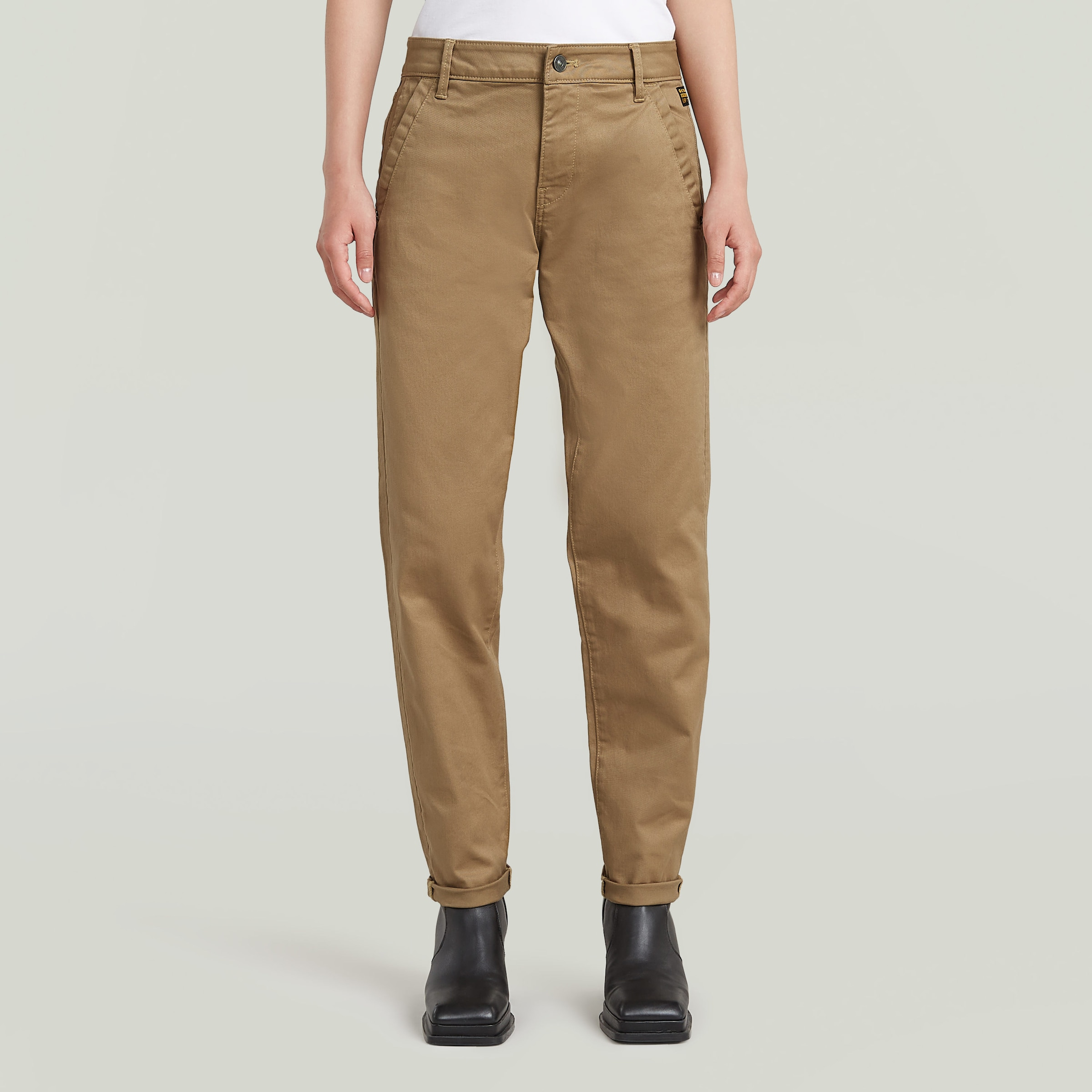 G-STAR Chinohose "Kate Chino Boyfriend" mit Relaxed Fit an Hüfte und Oberschenkeln