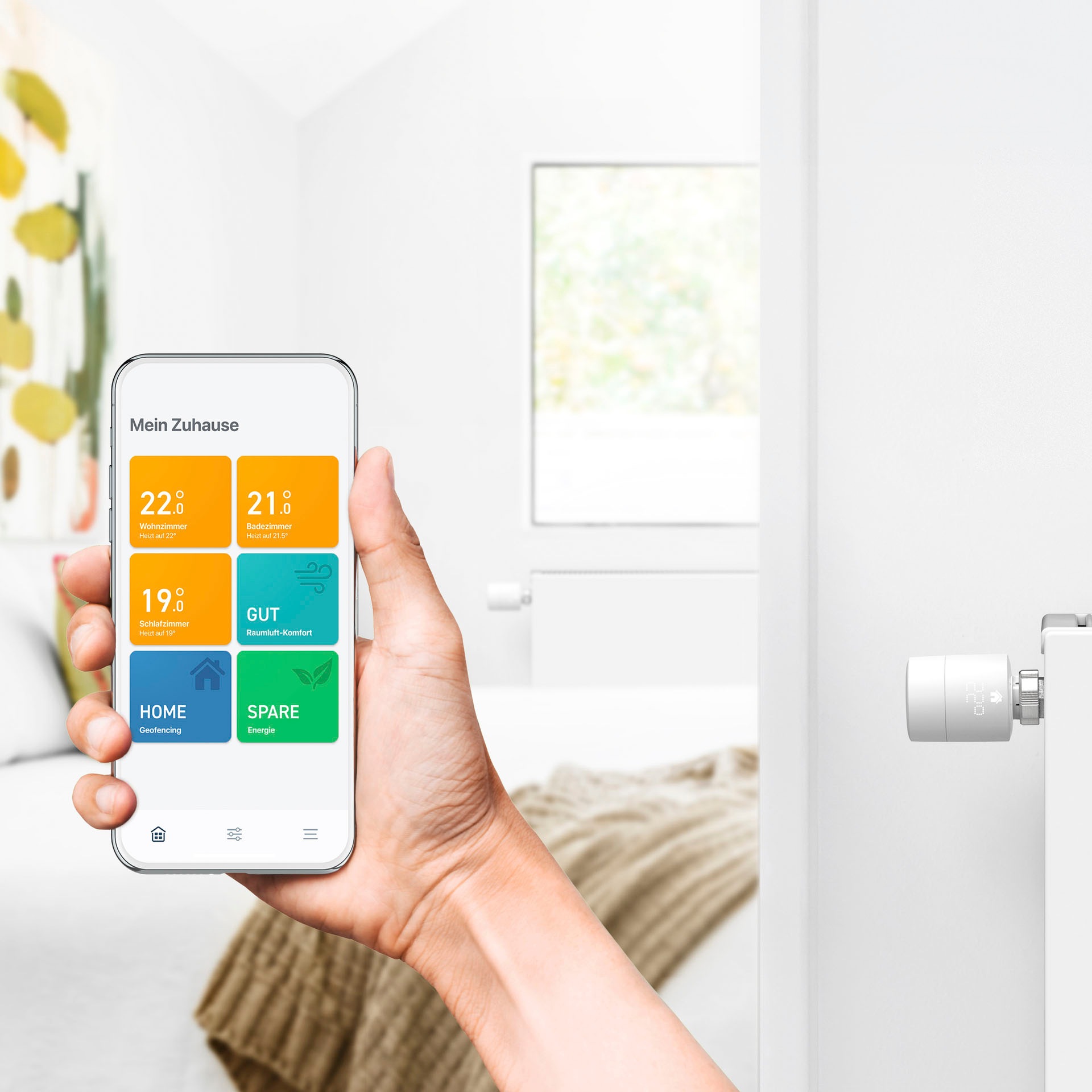 Tado Heizkörperthermostat »Starter Kit mit 2 Smarten Heizkörper-Thermostaten V3+«