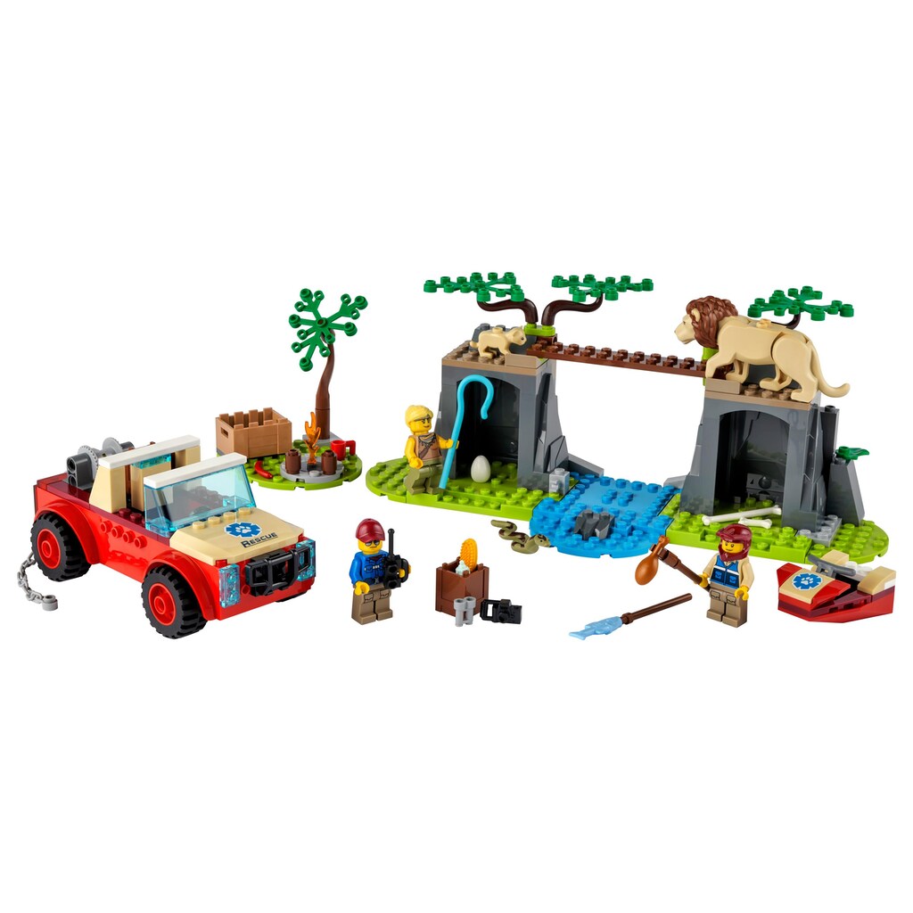 LEGO® Konstruktionsspielsteine »Tierrettungs-Geländewagen«