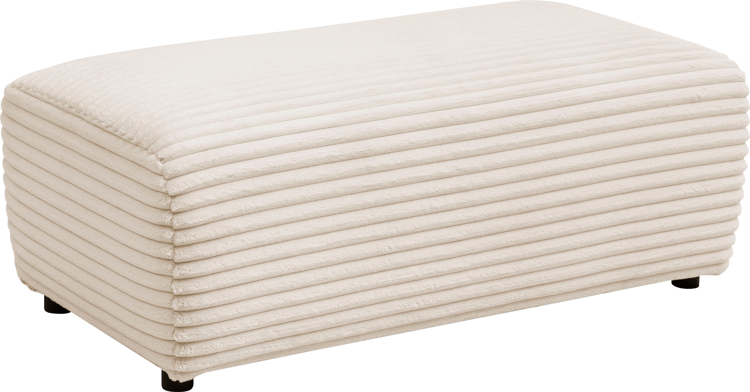 andas Hocker »BAKELS, Polsterhocker in Cord oder Boucle-Stoff«, zur Serie BAKELS, Hocker stellbar zum Schlafsofa (Krokodilverbinder)