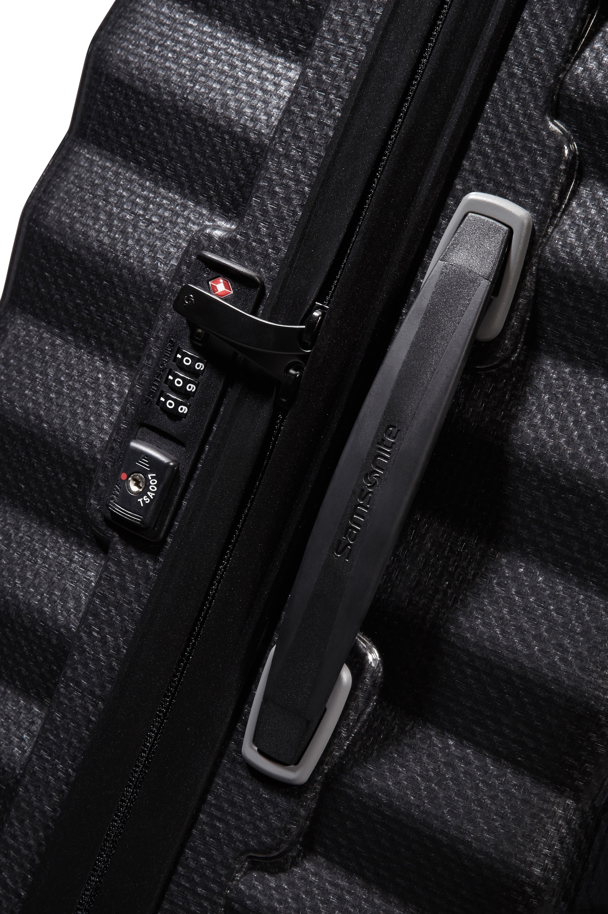 Samsonite Hartschalen-Trolley »LITE-SHOCK, verschiedene Grössen«, 4 Rollen, Reisekoffer Trolley Aufgabegepäck TSA-Zahlenschloss Made in Europe