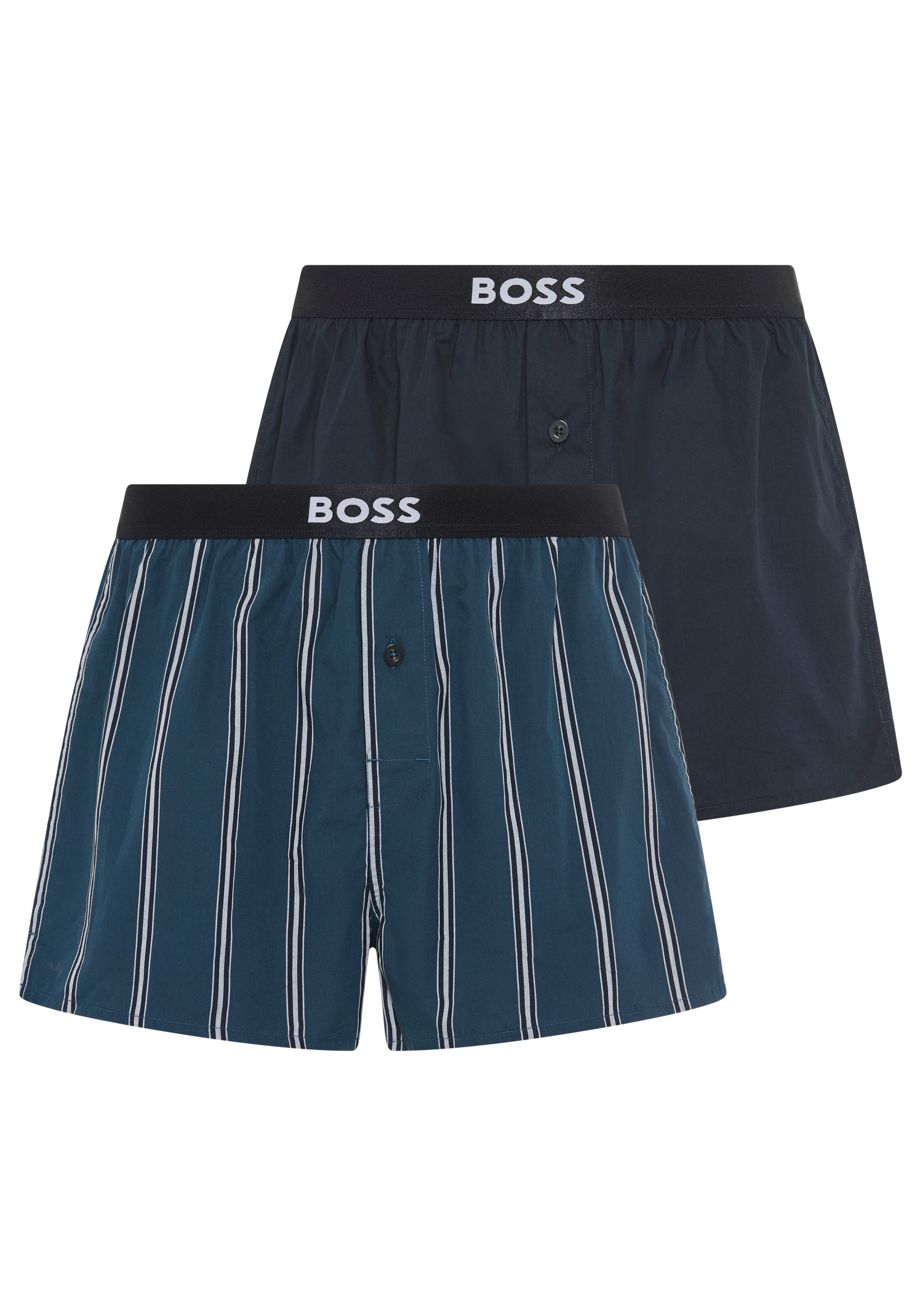 BOSS Pyjamashorts »2P Boxer Shorts EW« mit Logobund