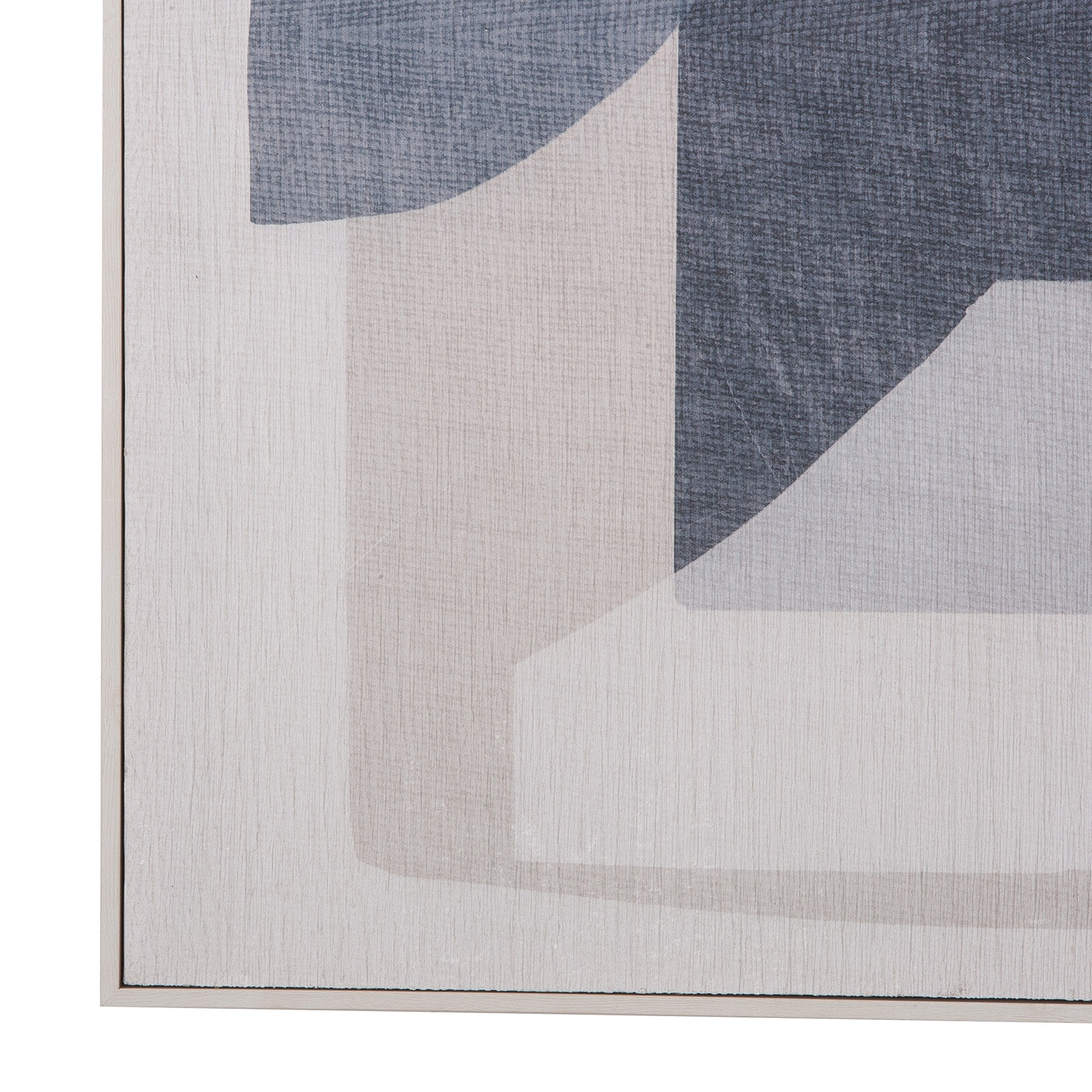 GILDE Bild mit Rahmen »Bild rechteckig Zerb blau; weiss H. 102 cm«, (1 St.)