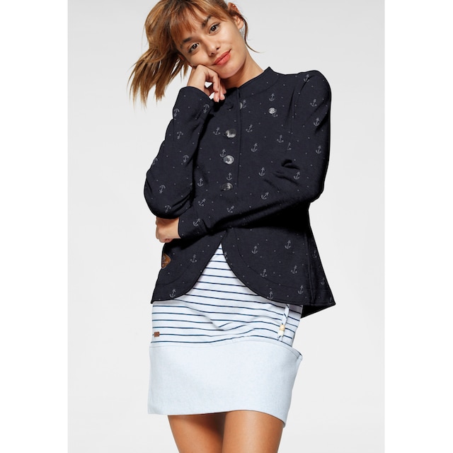 Ragwear Sweatjacke »AVALINA O«, maritimer Sweat-Blazer mit Kontrast-Details  online shoppen | Jelmoli-Versand