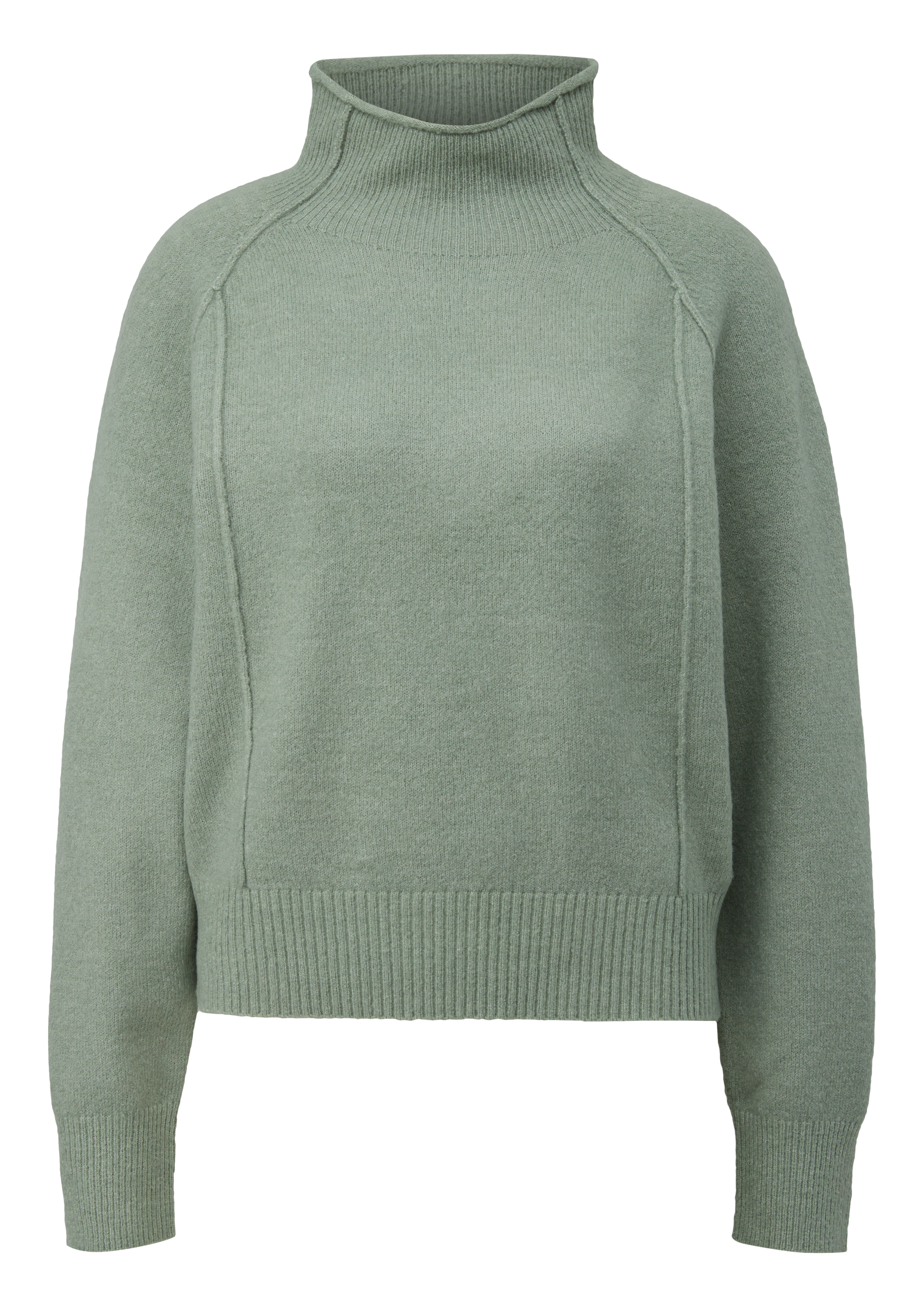 QS Stehkragenpullover, mit Ziernähten