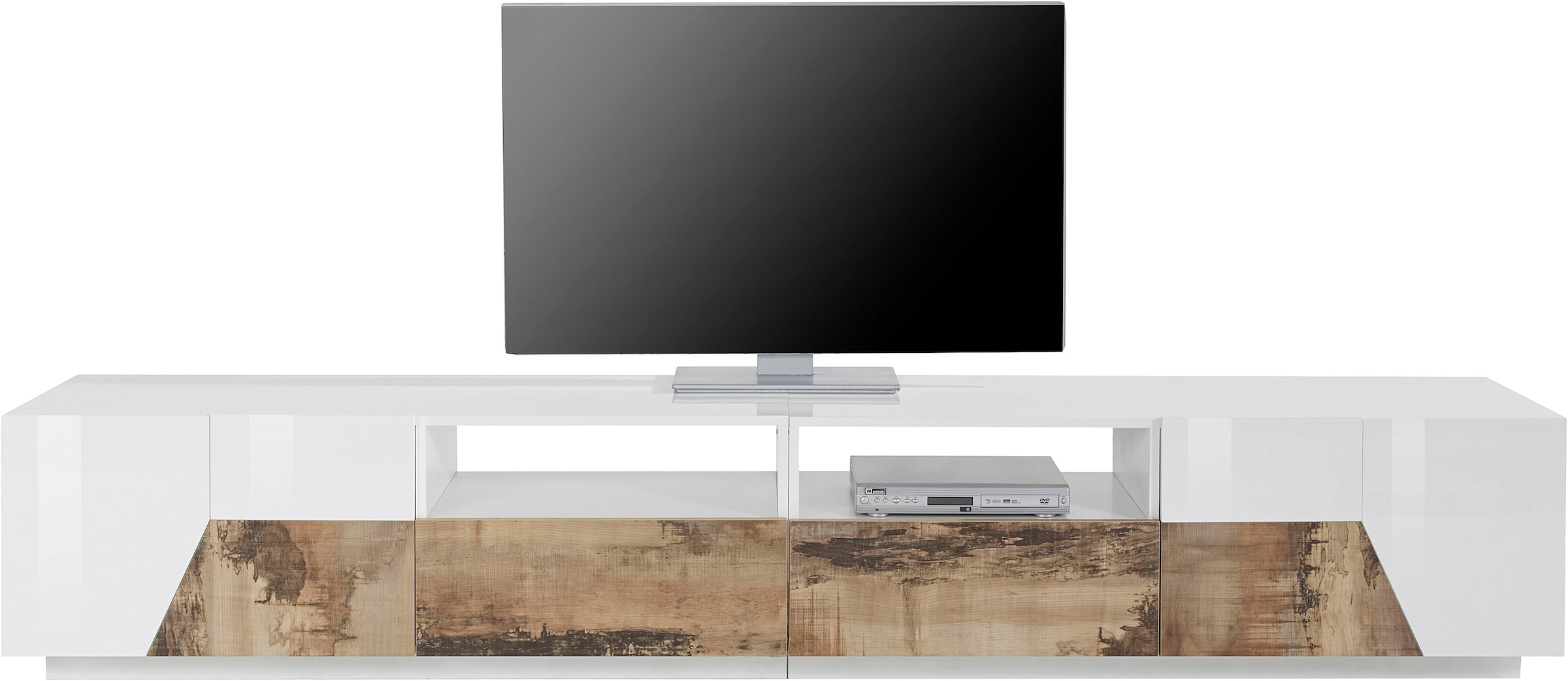 INOSIGN Lowboard »ALIEN- TV-Board, mit 4 Türen, 2 Schubladen und 2 offenen Fächern«, TV-Kommode Breite ca. 260 cm "Made in Italy"