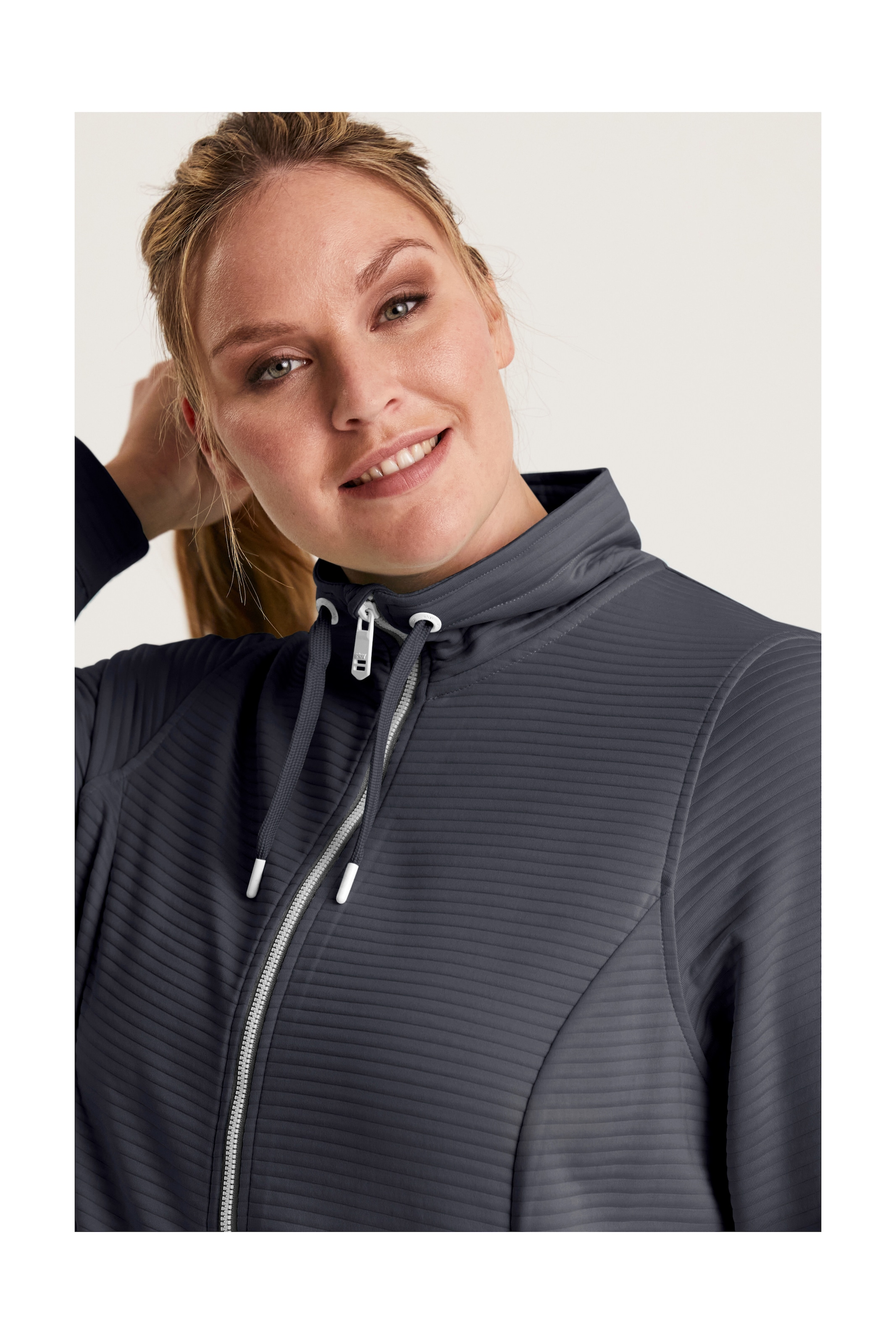 STOY Strickjacke »STS 13 WMN FLX JCKT«, Leichte Powerstretchjacke mit 4-Wege-Stretch und Kinnschutz