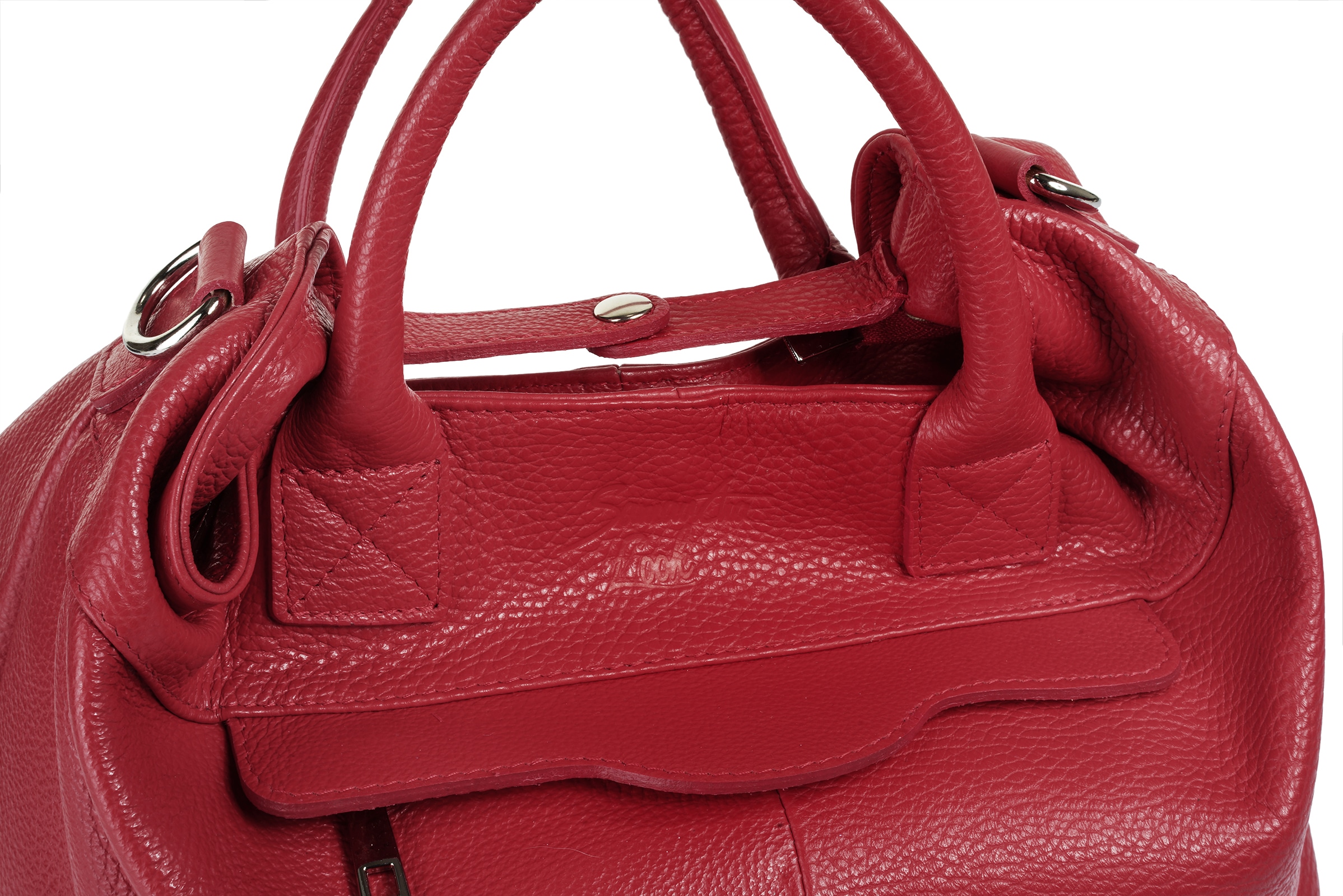 Samantha Look Henkeltasche, echt Leder, Made in Italy