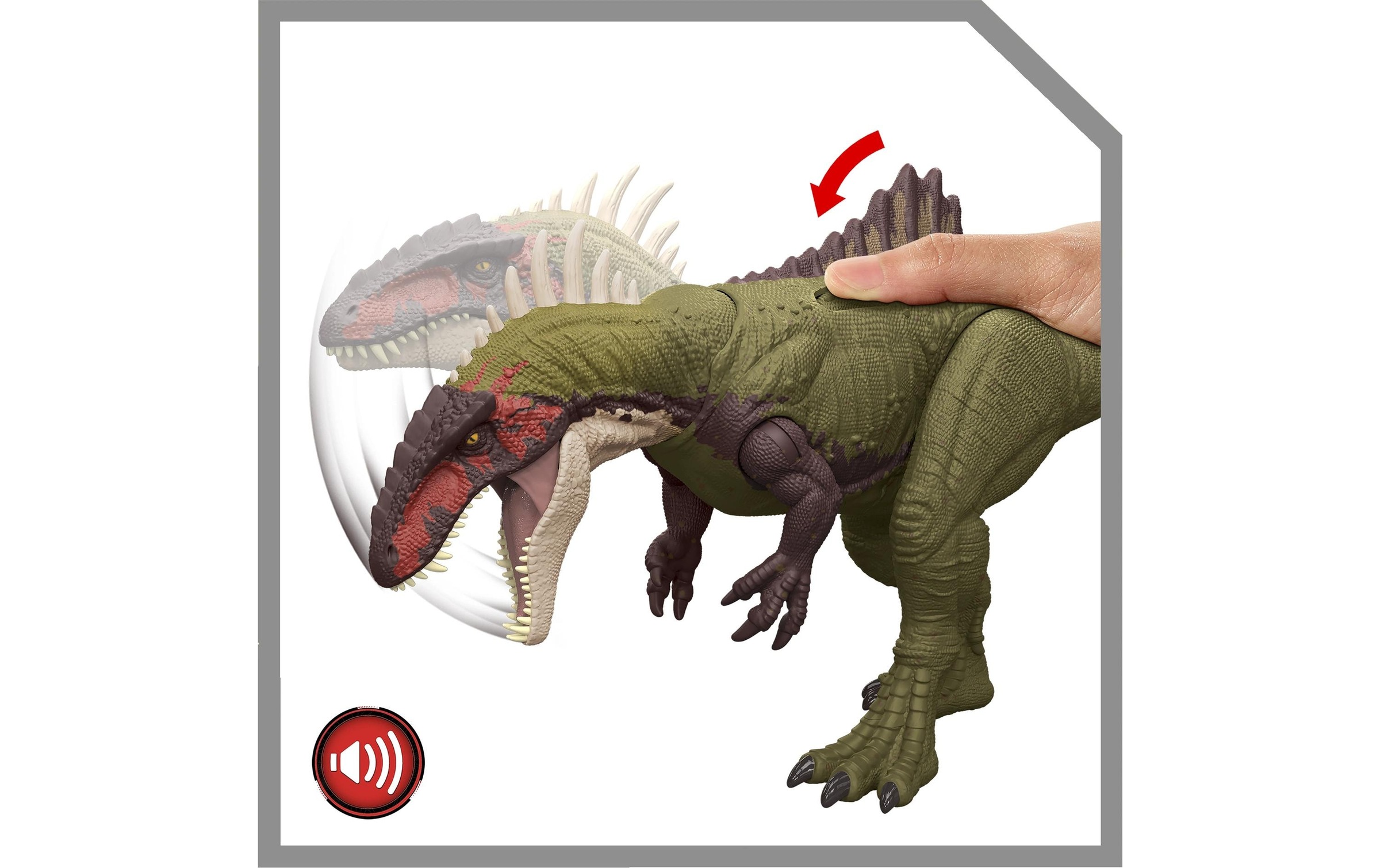 Mattel® Spielfigur »Jurassic World Battle Roar Becklespinax 43 cm«