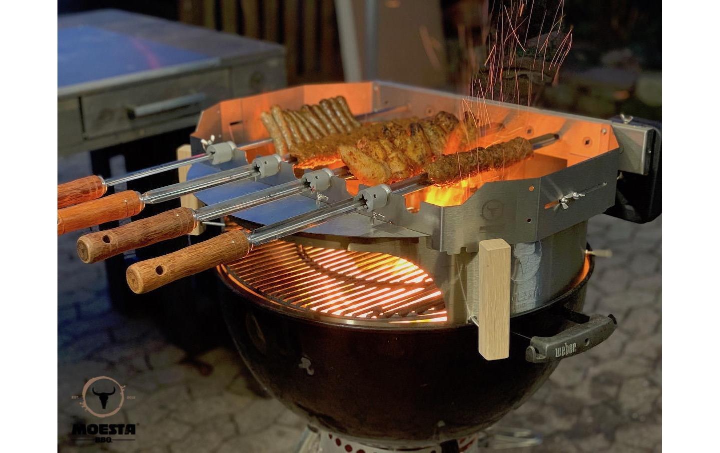 Grillplattenaufsatz »Grillaufsatz Churrasco-S für Ø 57/60 cm PizzaRing«, Edelstahl