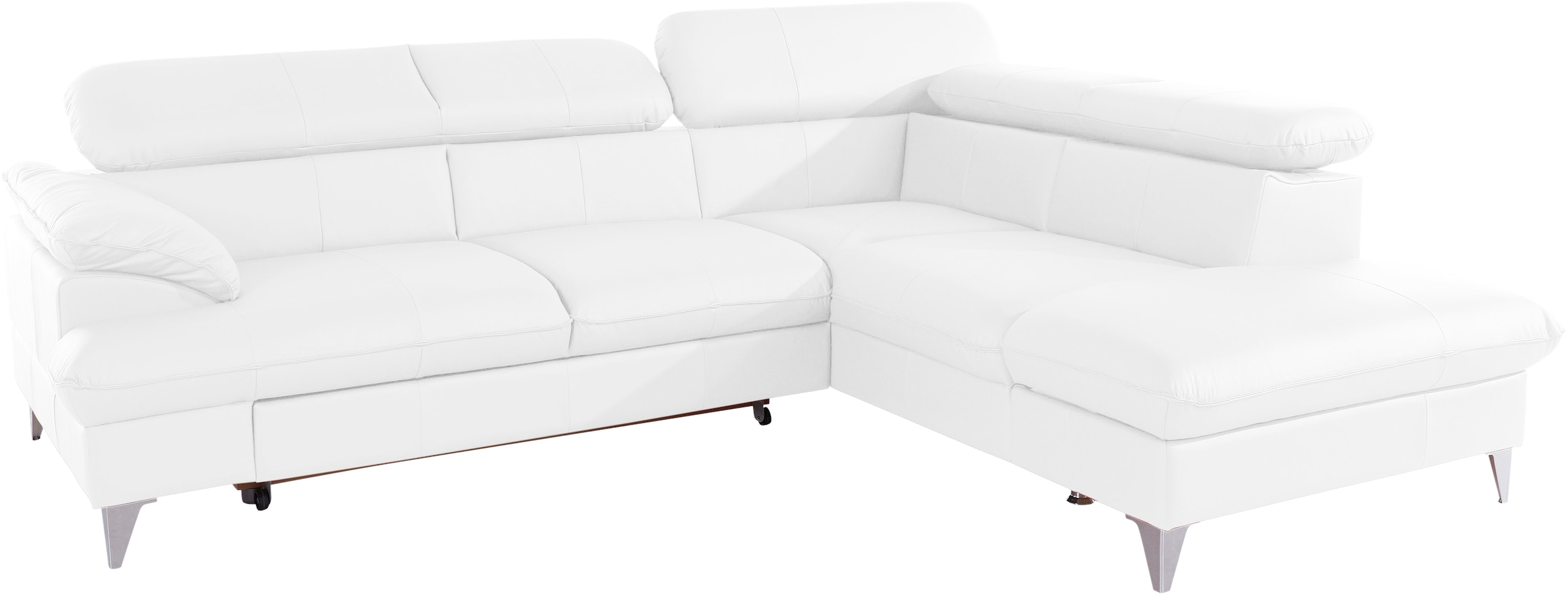 COTTA Ecksofa »Caluso L-Form«, mit Kopfteilverstellung, wahlweise mit Bettfunktion & Bettkasten