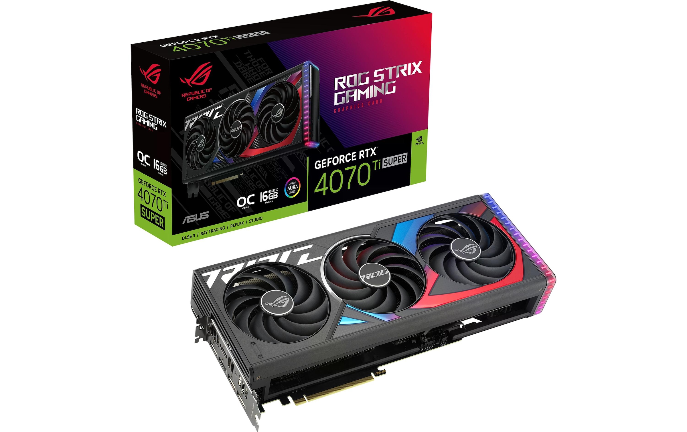 Grafikkarte »Strix GeForce RTX 4070 Ti SUPER OC Edition 16 GB«, 16 GB, GDDR6X