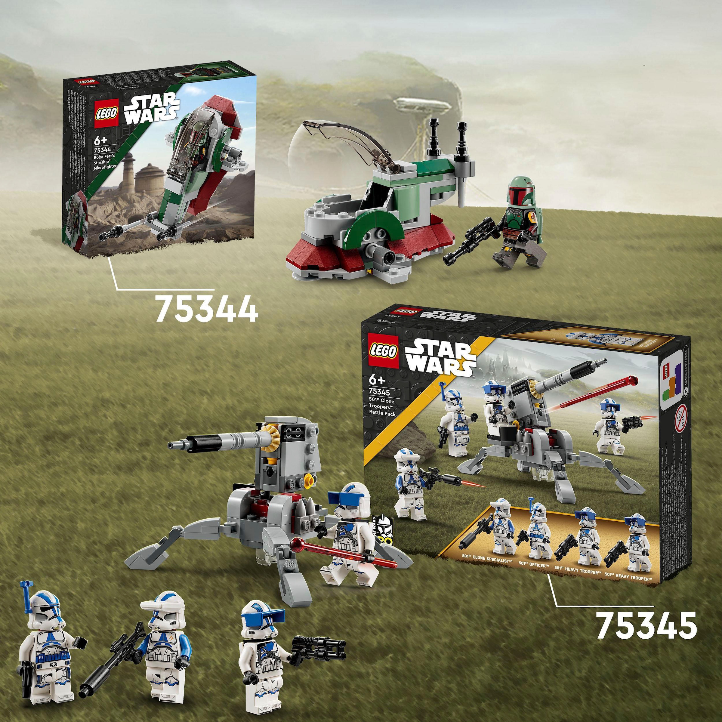 LEGO® Konstruktionsspielsteine »Boba Fetts Starship™ – Microfighter (75344), LEGO® Star Wars™«, Made in Europe