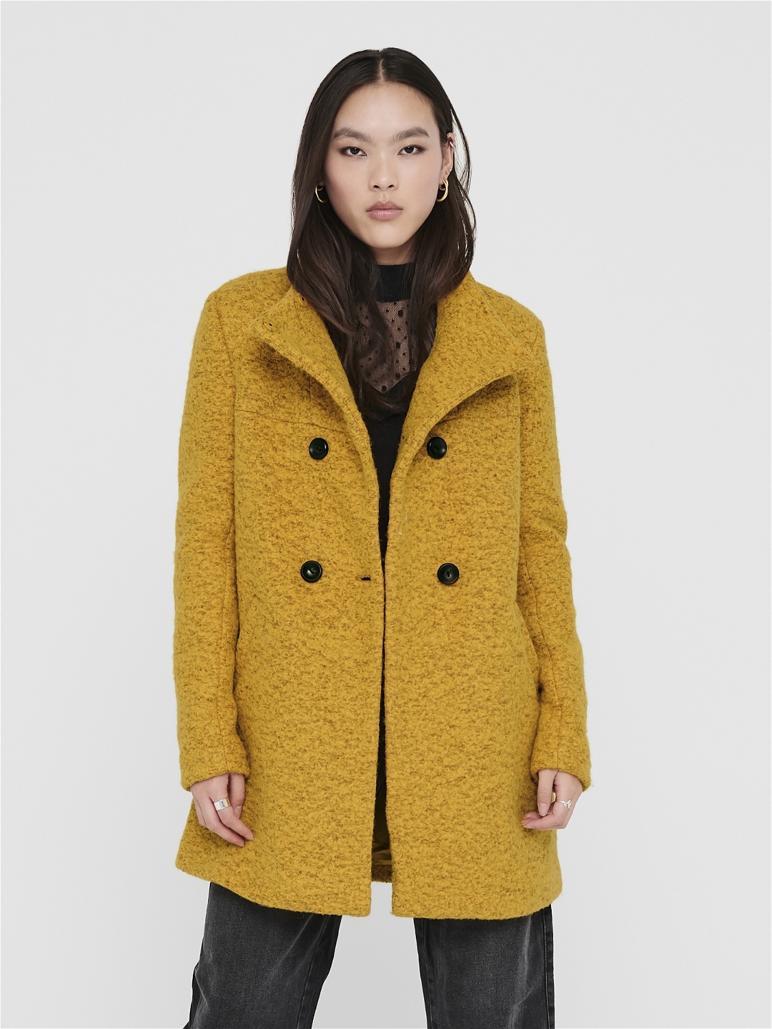 ONLY Langjacke »ONLNEWSOPHIA WOOL COAT OTW CC«, mit Wolle