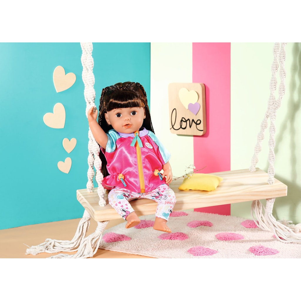 Baby Born Puppenkleidung »Freizeitanzug Pink, 43 cm«, mit Kleiderbügel