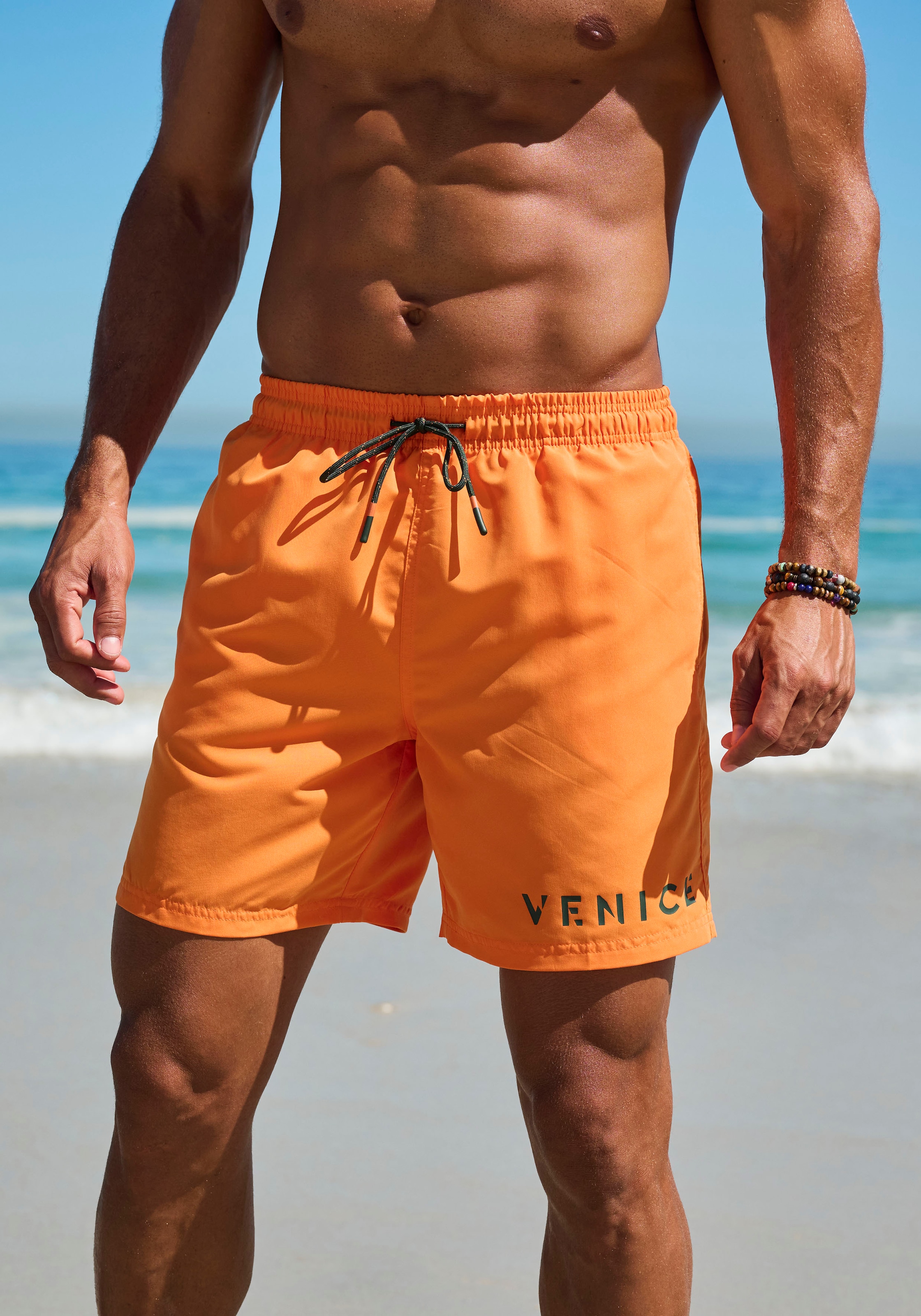 Venice Beach Badeshorts, seitliche Eingrifftasche mit Reissverschluss