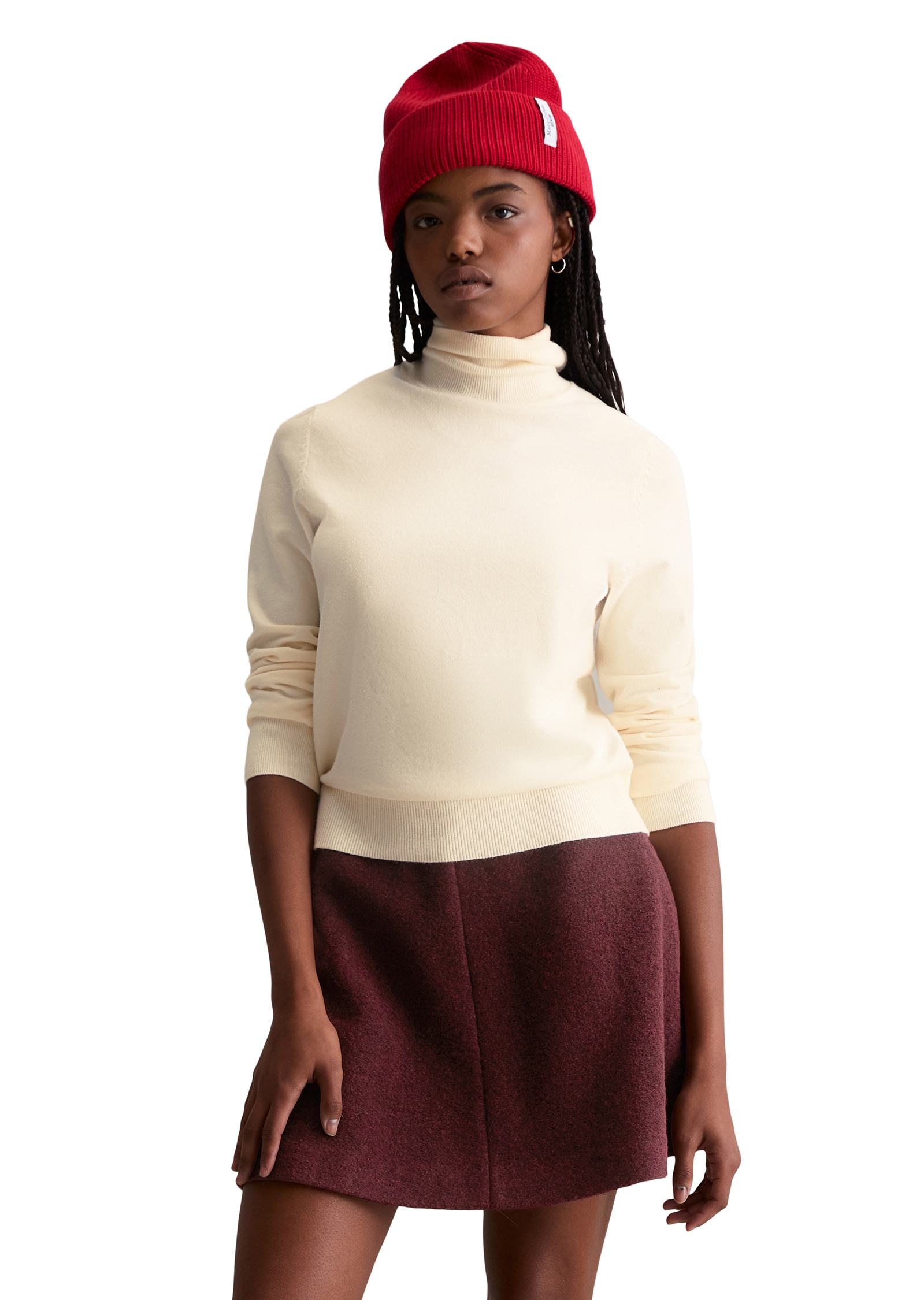 Marc OPolo DENIM Rollkragenpullover Feinstrick, Basic, normale Passform