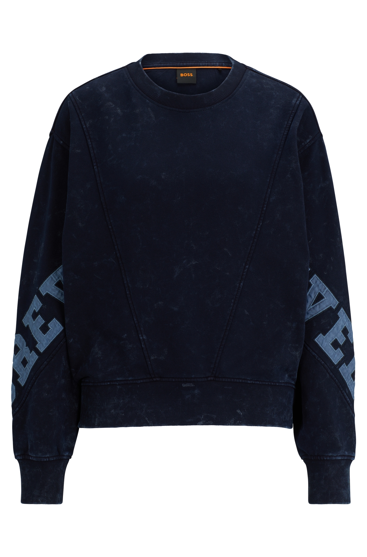 BOSS ORANGE Sweatshirt »Eprep Premium Damenmode«, mit Schriftverzierung auf den Ärmeln