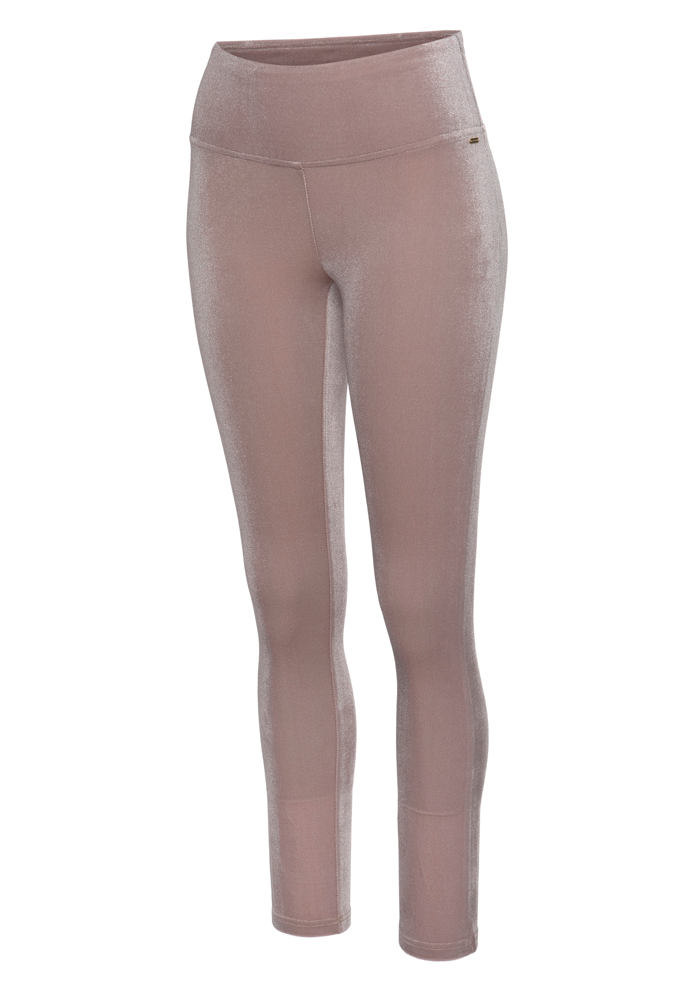 LASCANA Leggings, in weicher, elastischer Samtoptik