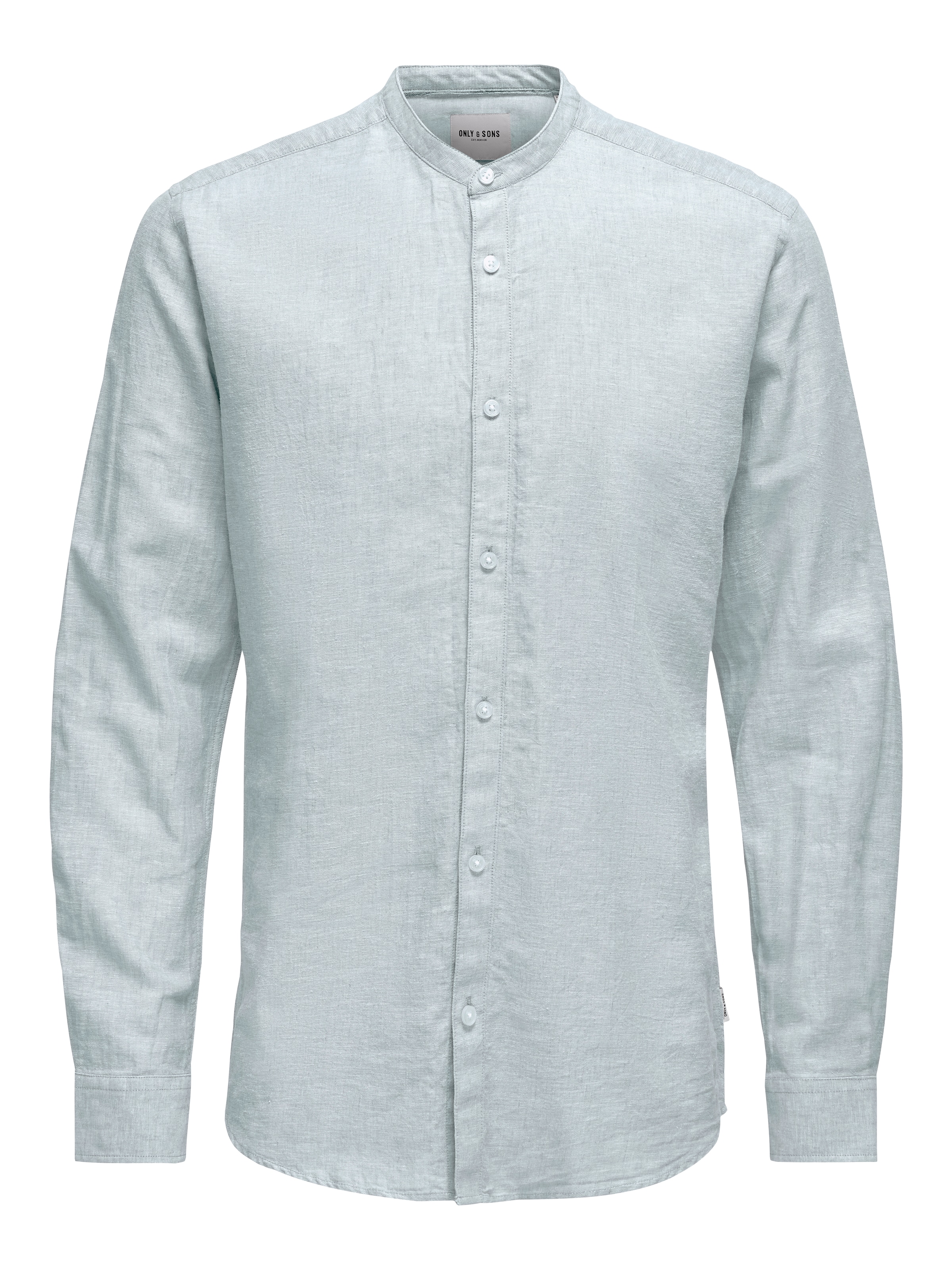 ONLY & SONS Langarmhemd »ONSCAIDEN LS SOLID LINEN MAO SHIRT NOOS«