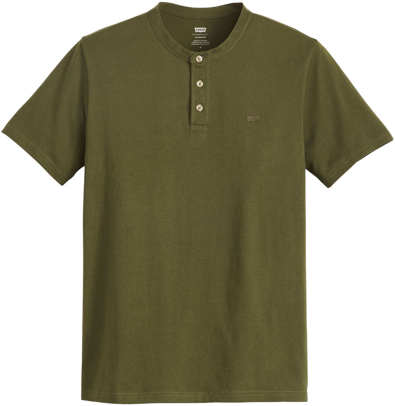 Levi's® Henleyshirt, mit Logo Stickerei