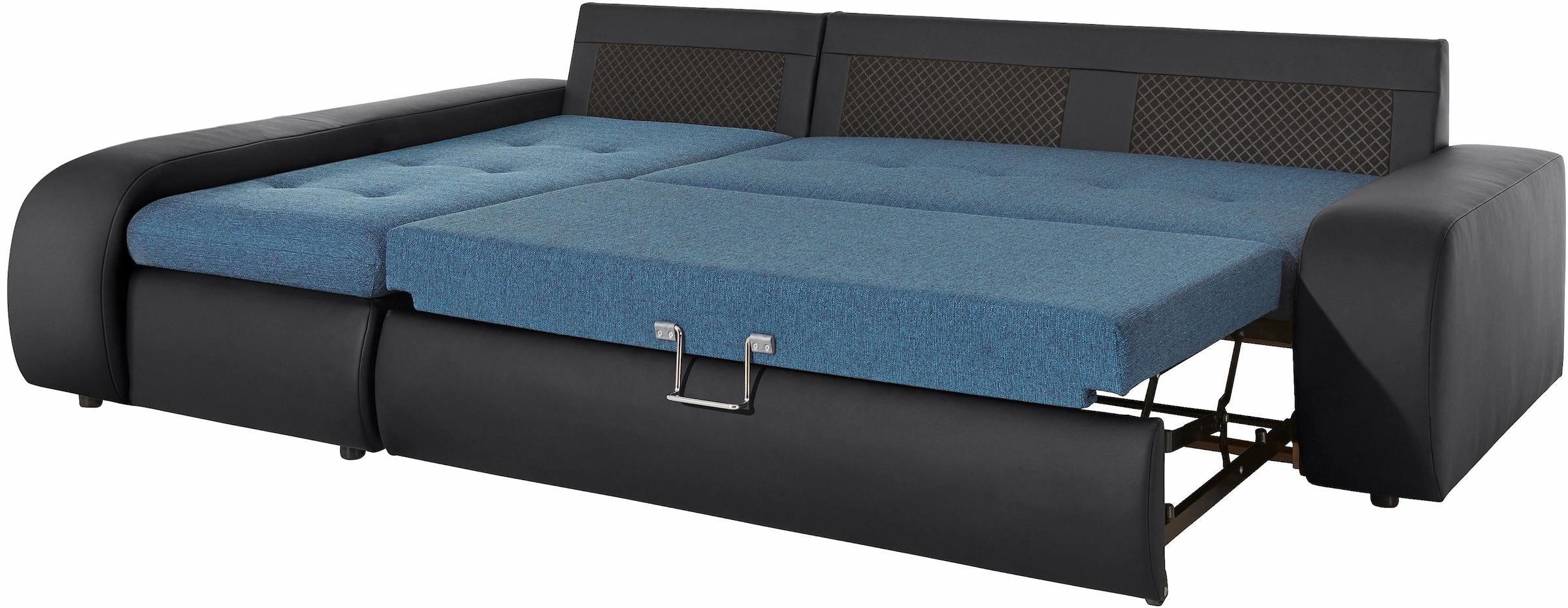 TRENDMANUFAKTUR Ecksofa »Indie, modern und bequem, Materialmix, L-Form«, wahlweise XL oder XXL