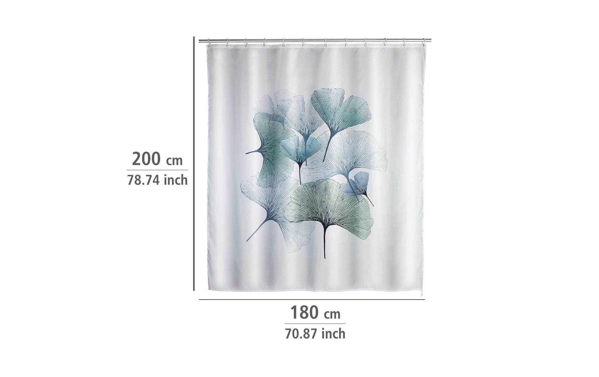 WENKO Duschvorhang »Ginkgo Anti-Schimmel«