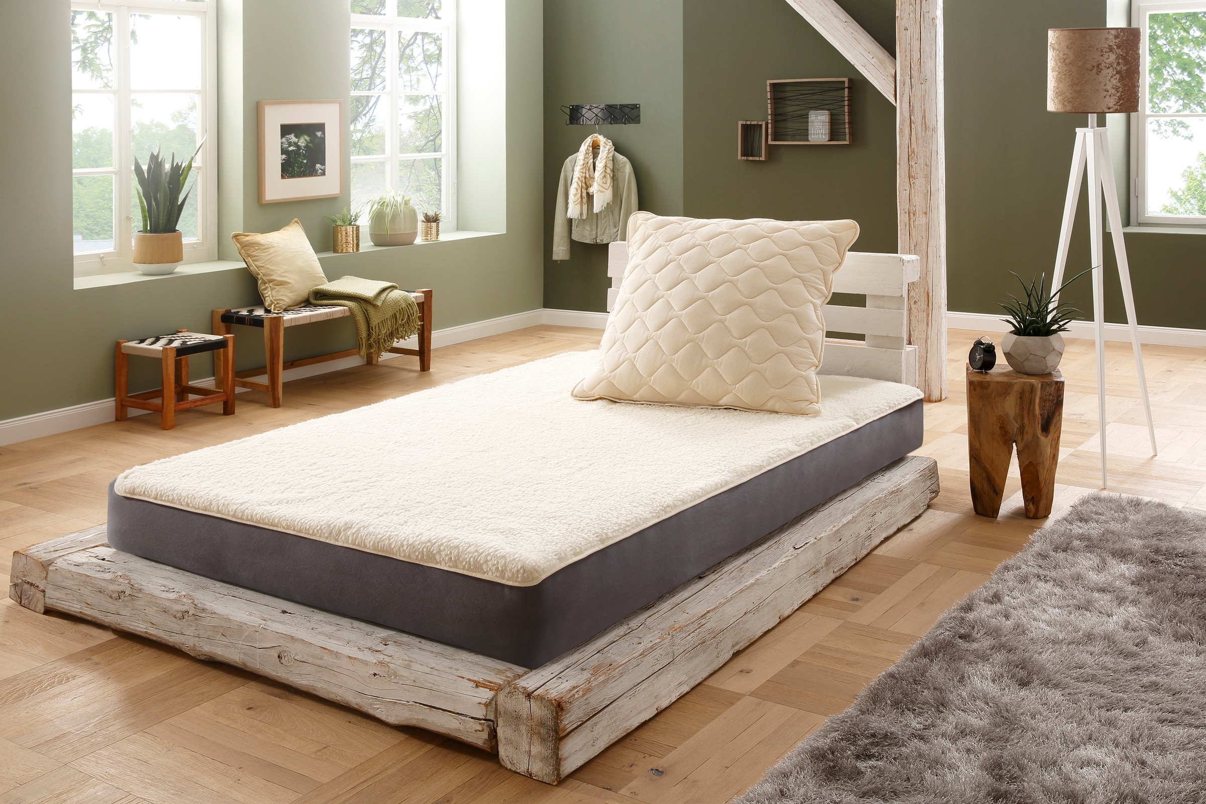 f.a.n. Schlafkomfort Matratzenauflage »Unterbett Lammflor mit Spannauflage«, (1 St.),... kaufen