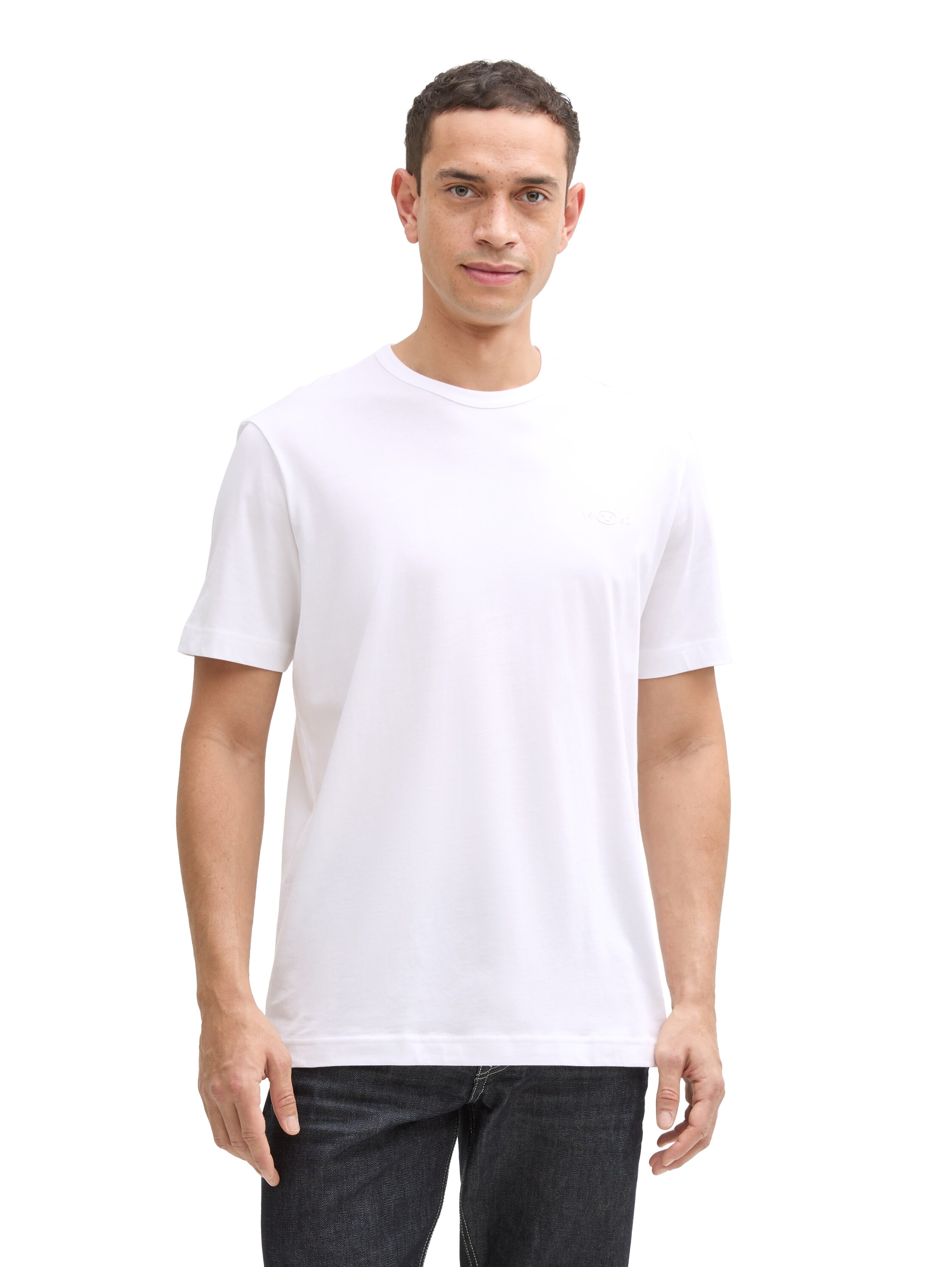 TOM TAILOR T-Shirt, (Packung, 2 tlg.), mit Ton-in-Ton Logo
