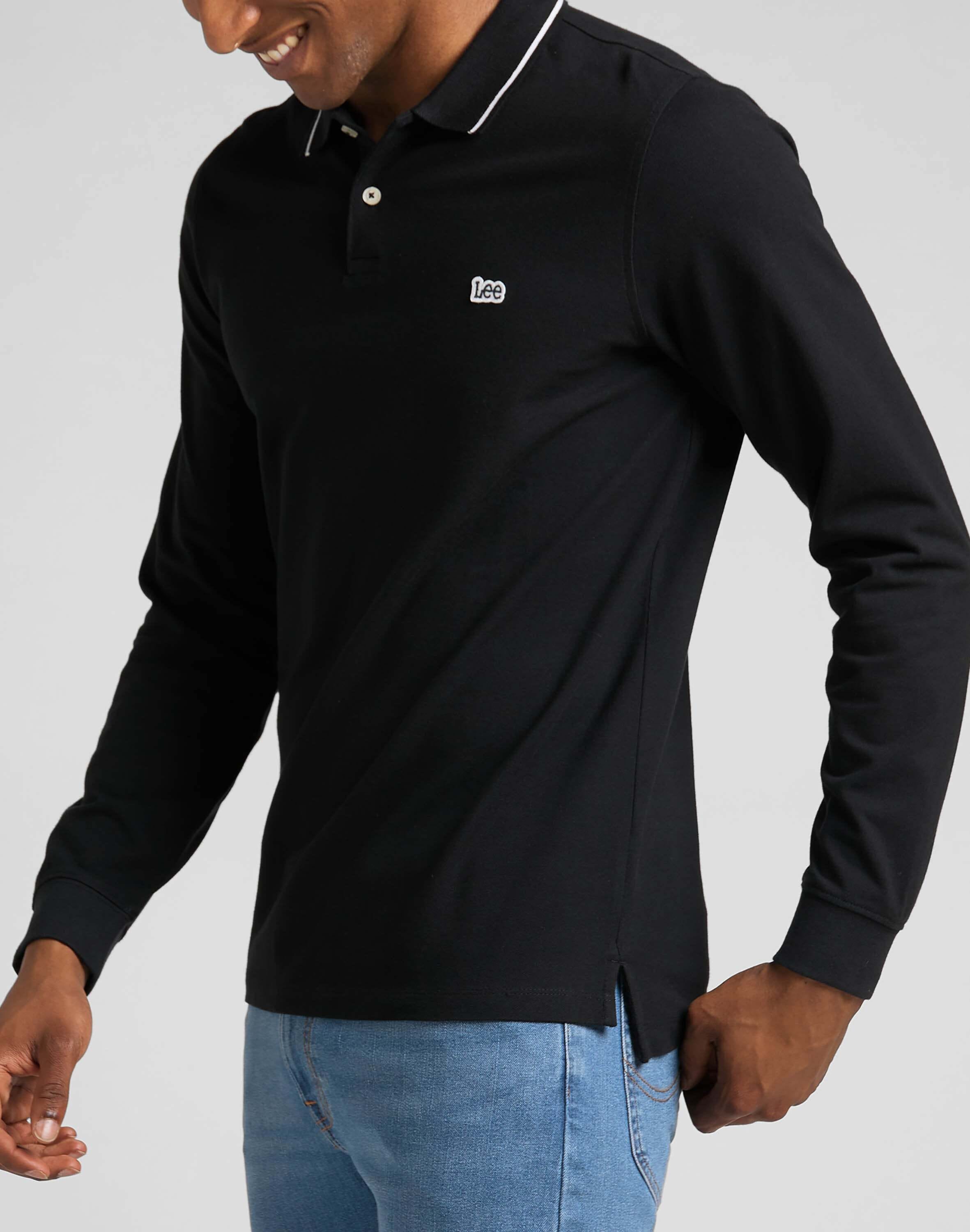 Lee® Langarm-Poloshirt »LEE Poloshirt Pique«