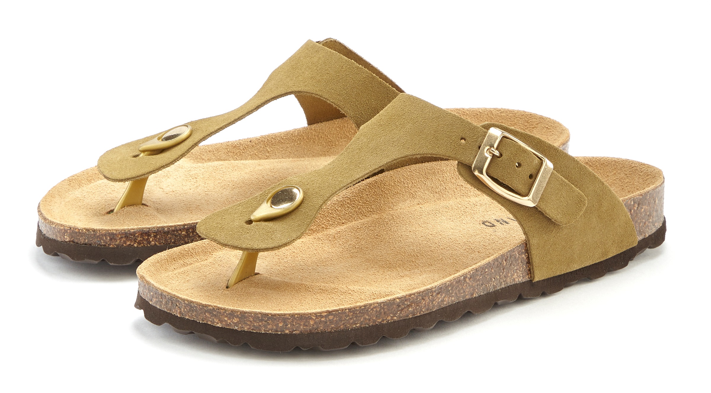 Elbsand Pantolette »Mule, Sandale, offener Schuh, Zehentrenner« aus hochwertigem Leder mit Komfortkorkfussbett, Unisex