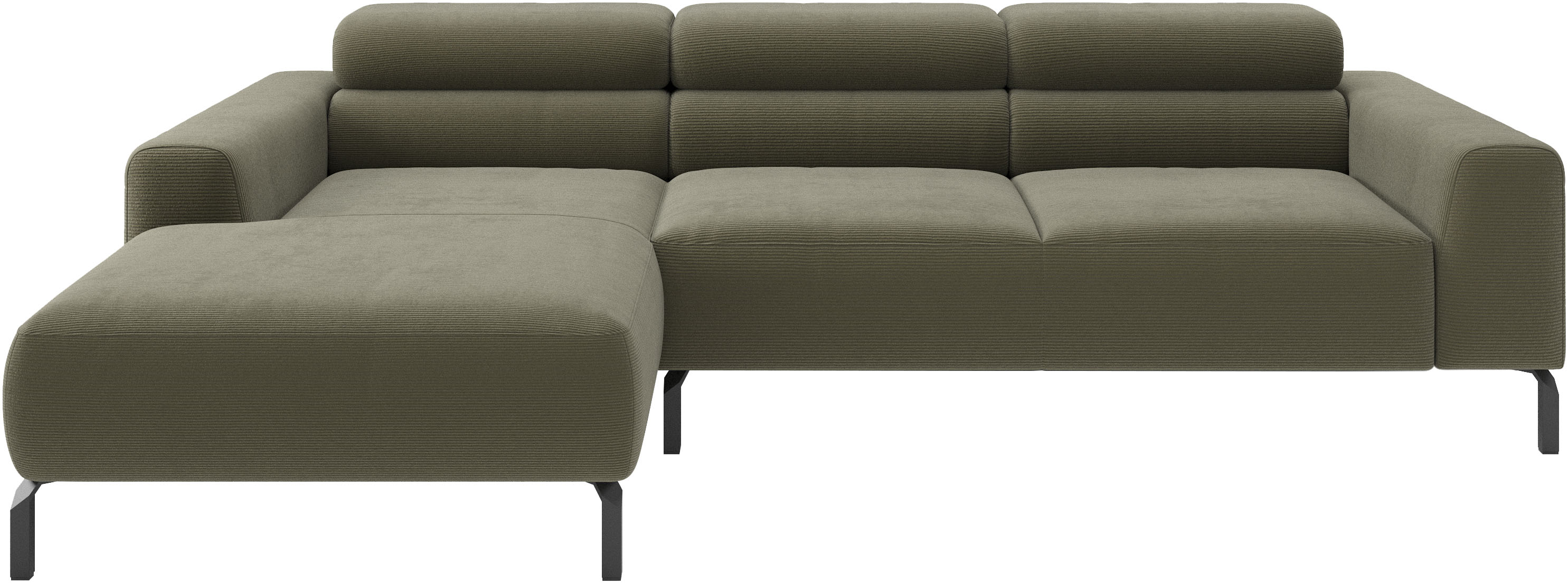 Home affaire Ecksofa "Ecksofa, L-Form, incl. Kopfteilverstellung, Breite 258 cm" wahlweise elektrische Sitztiefenverstellung